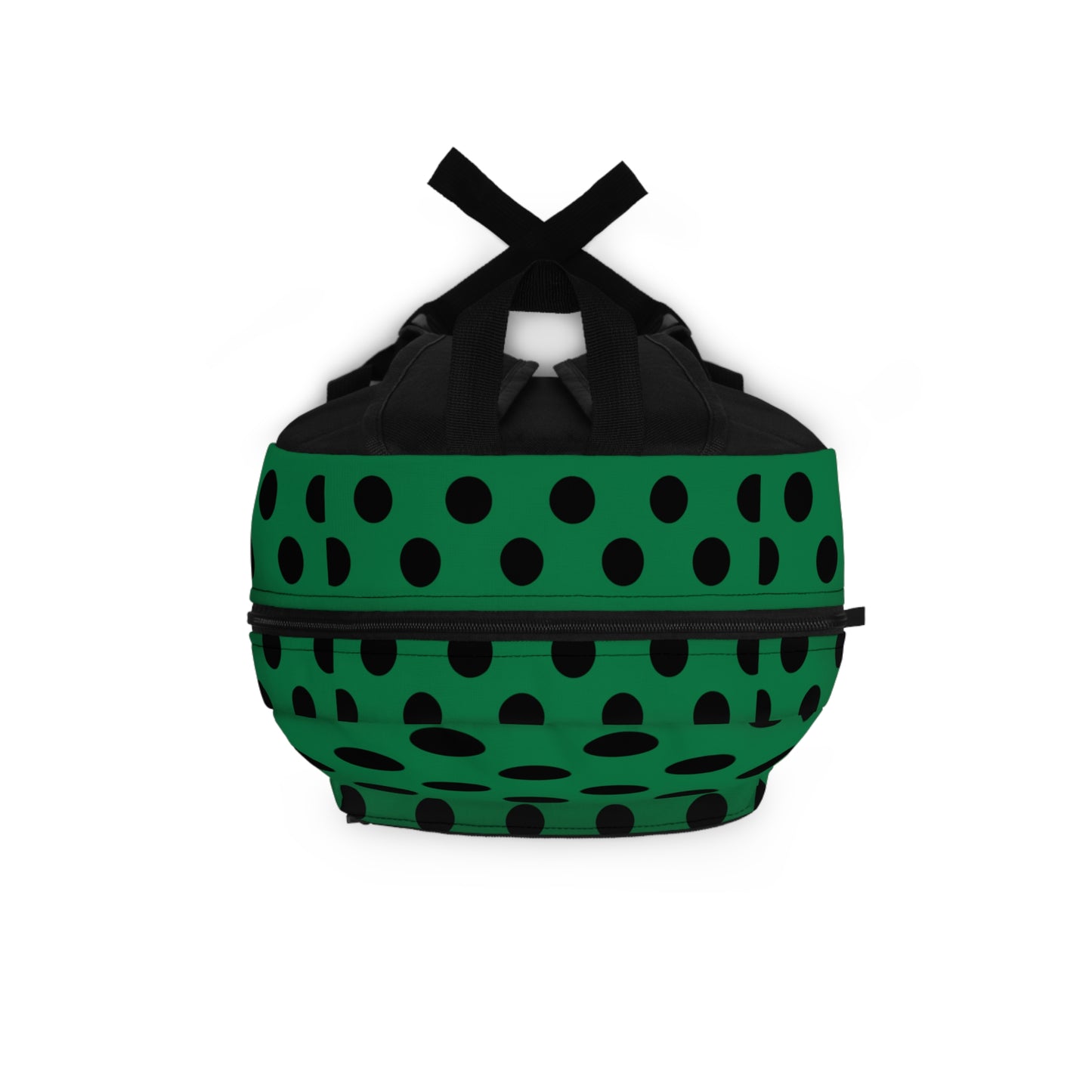 Mss Mia Dark Green W/Black Polka Backpack