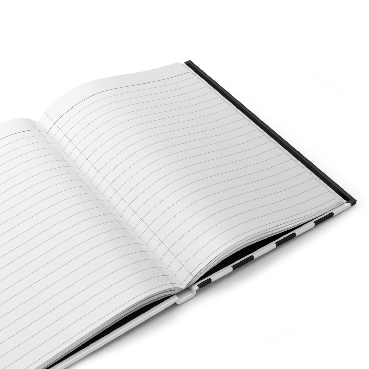 Mss Mia White Hardcover Stripe Journal Matte