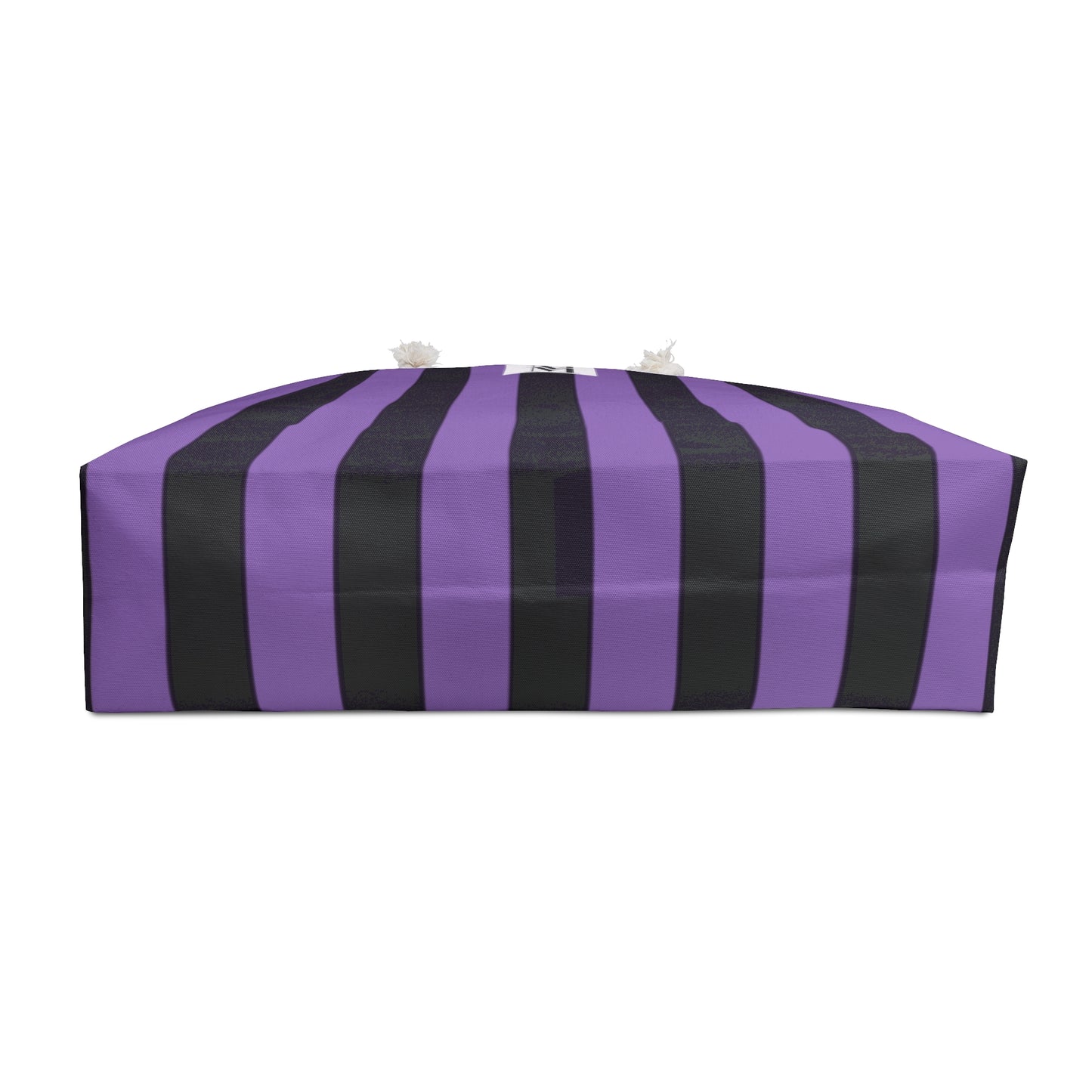 Mss Mia Purple/ Black Stripe Weekender Bag