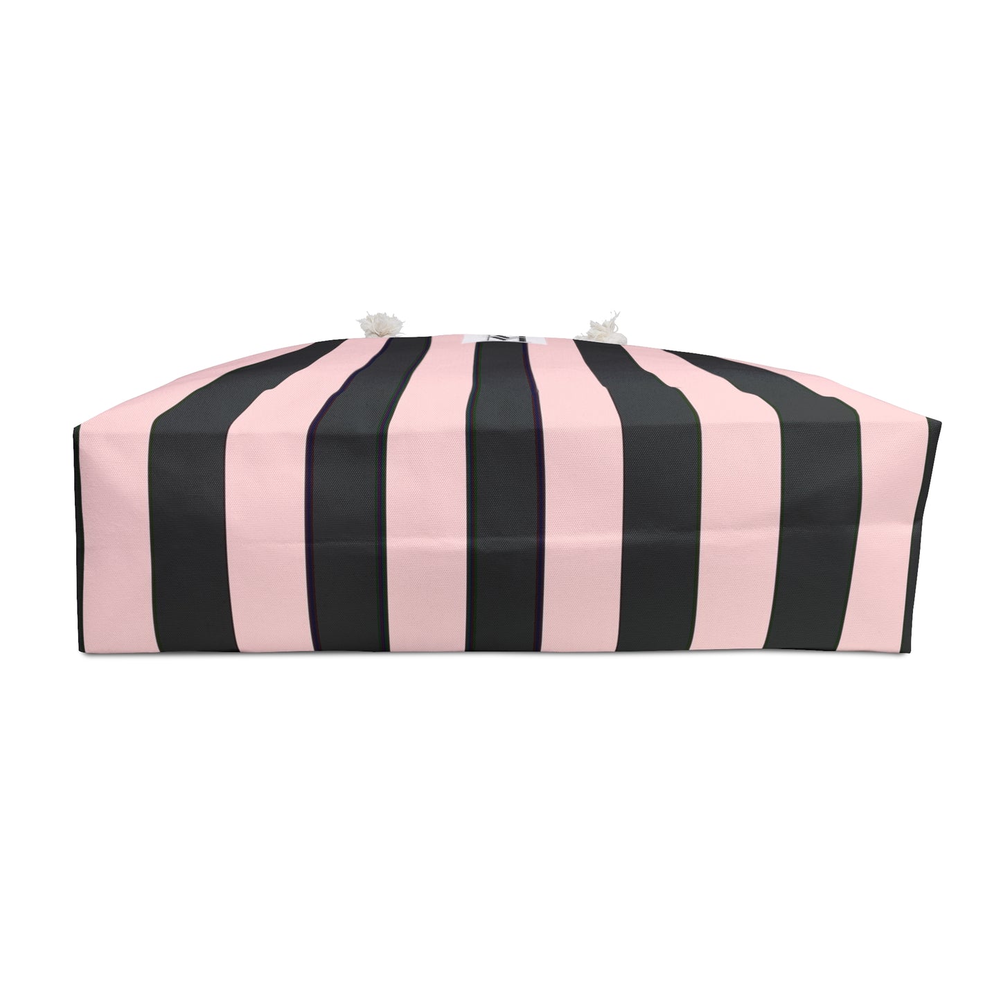 Mss Mia Pink/Black Stripe Weekender Bag