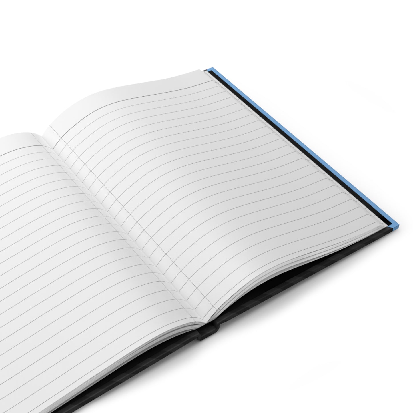 Mss Mia Light Blue w/Black Hardcover Journal Matte