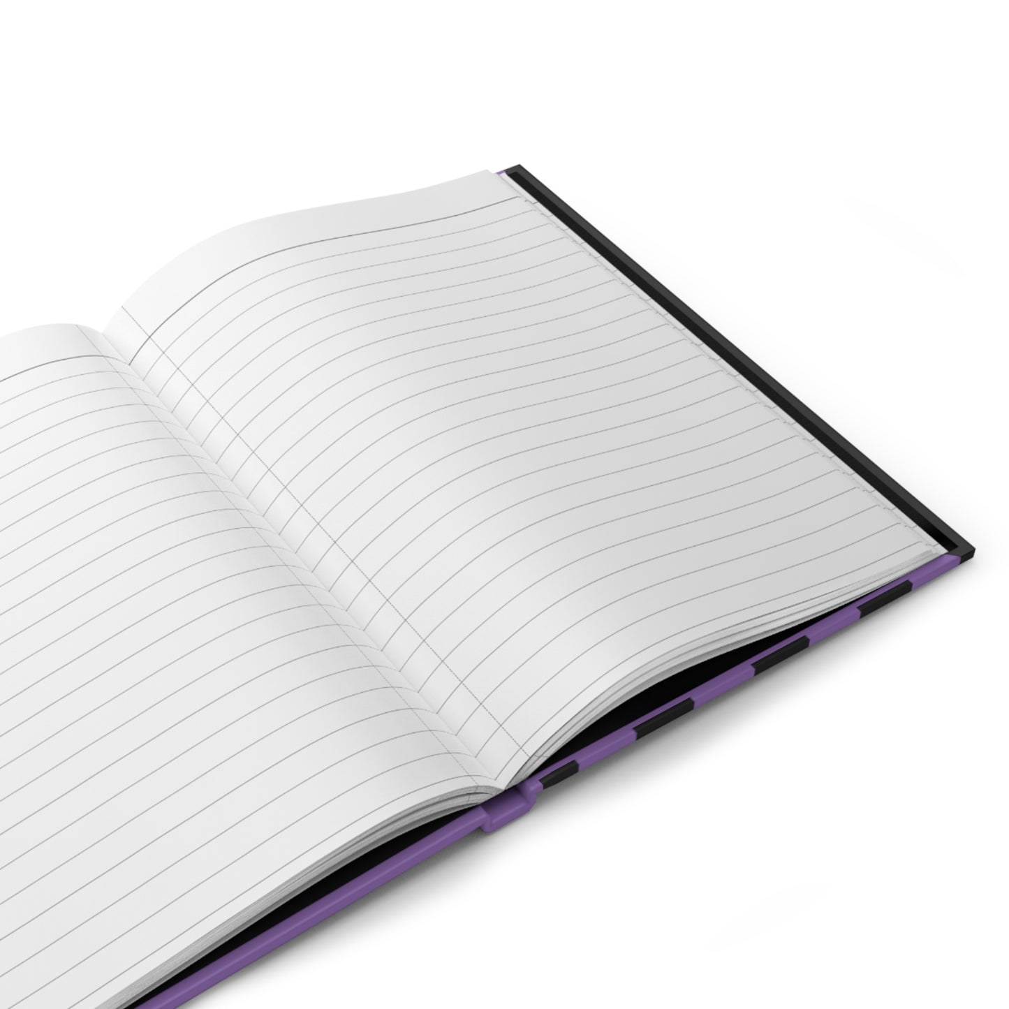 Mss Mia Purple Hardcover Stripe Journal Matte