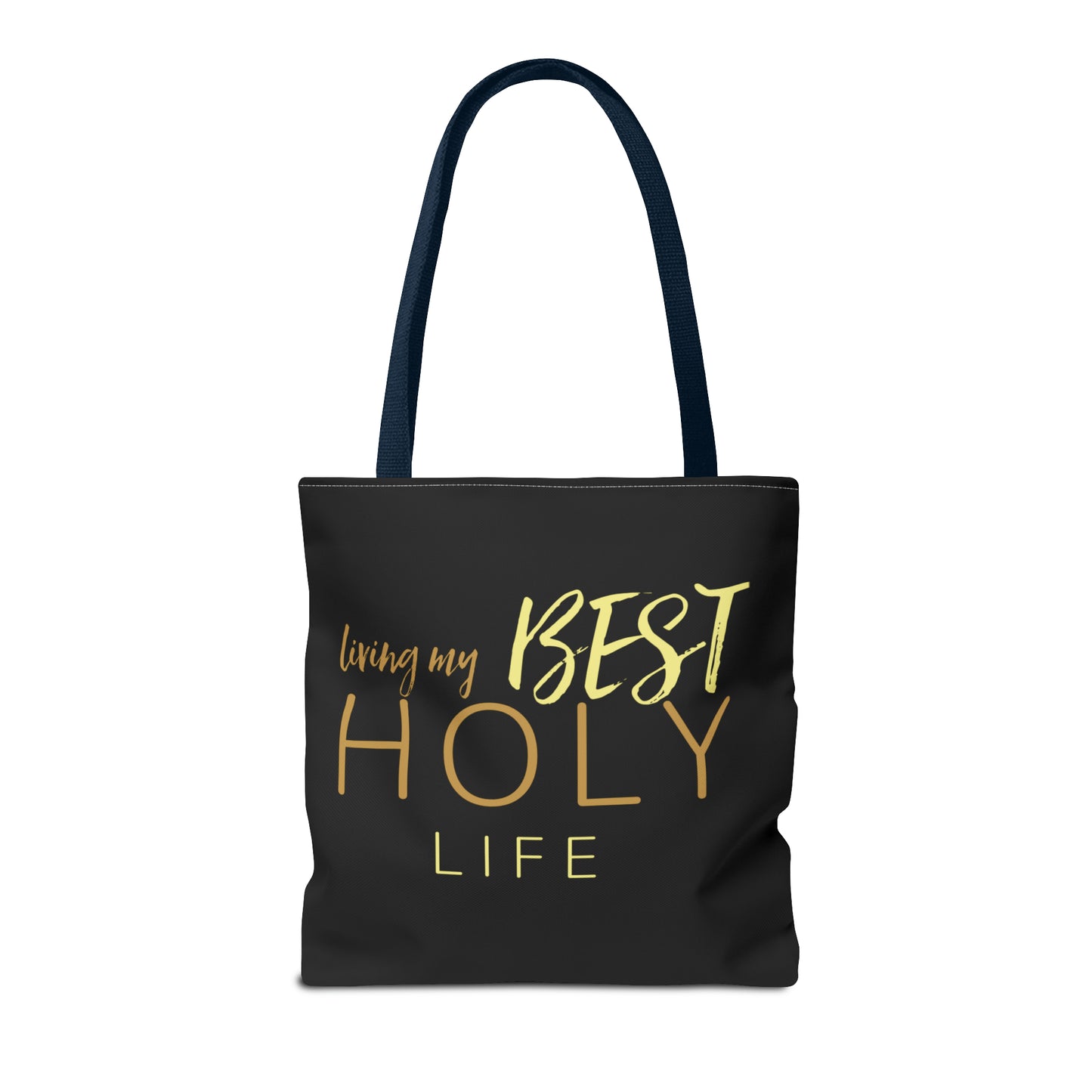 Collection A: “HOLYlife” Black Tote Bag