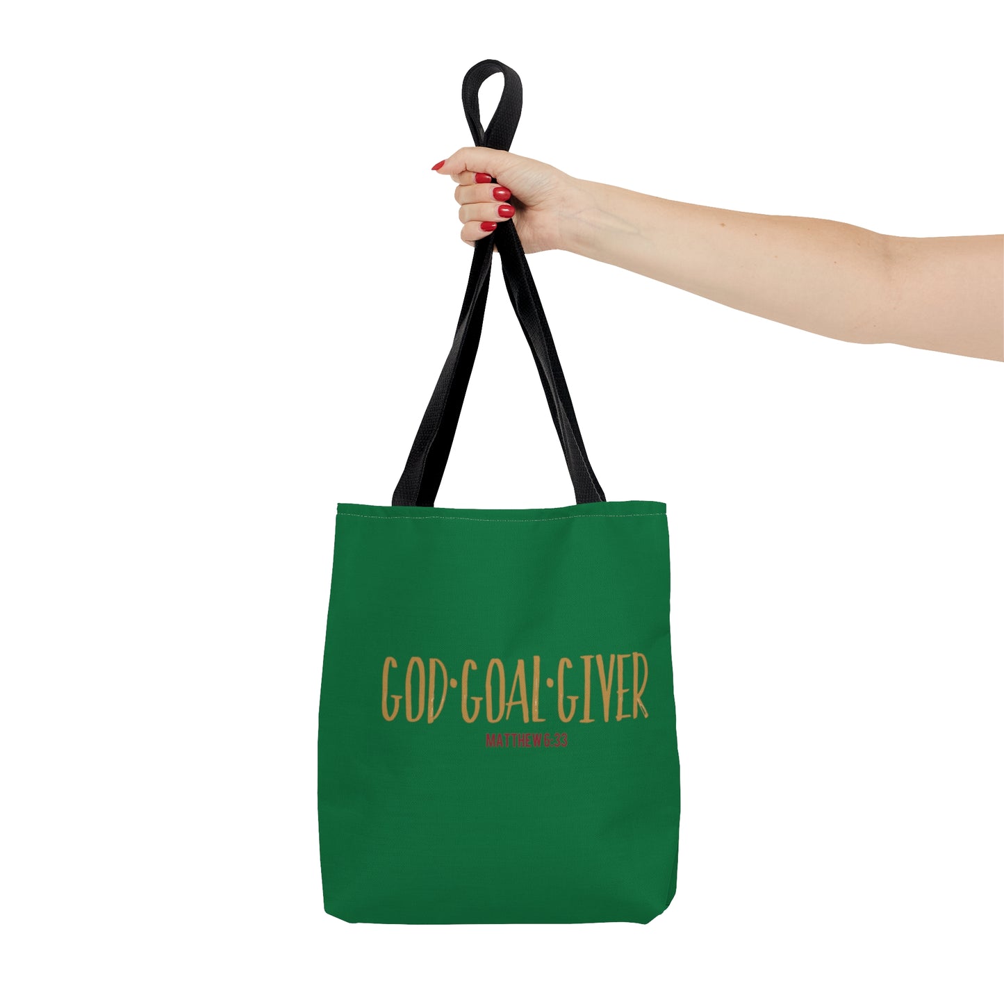 “Goal Giver” Dark Green Tote Bag