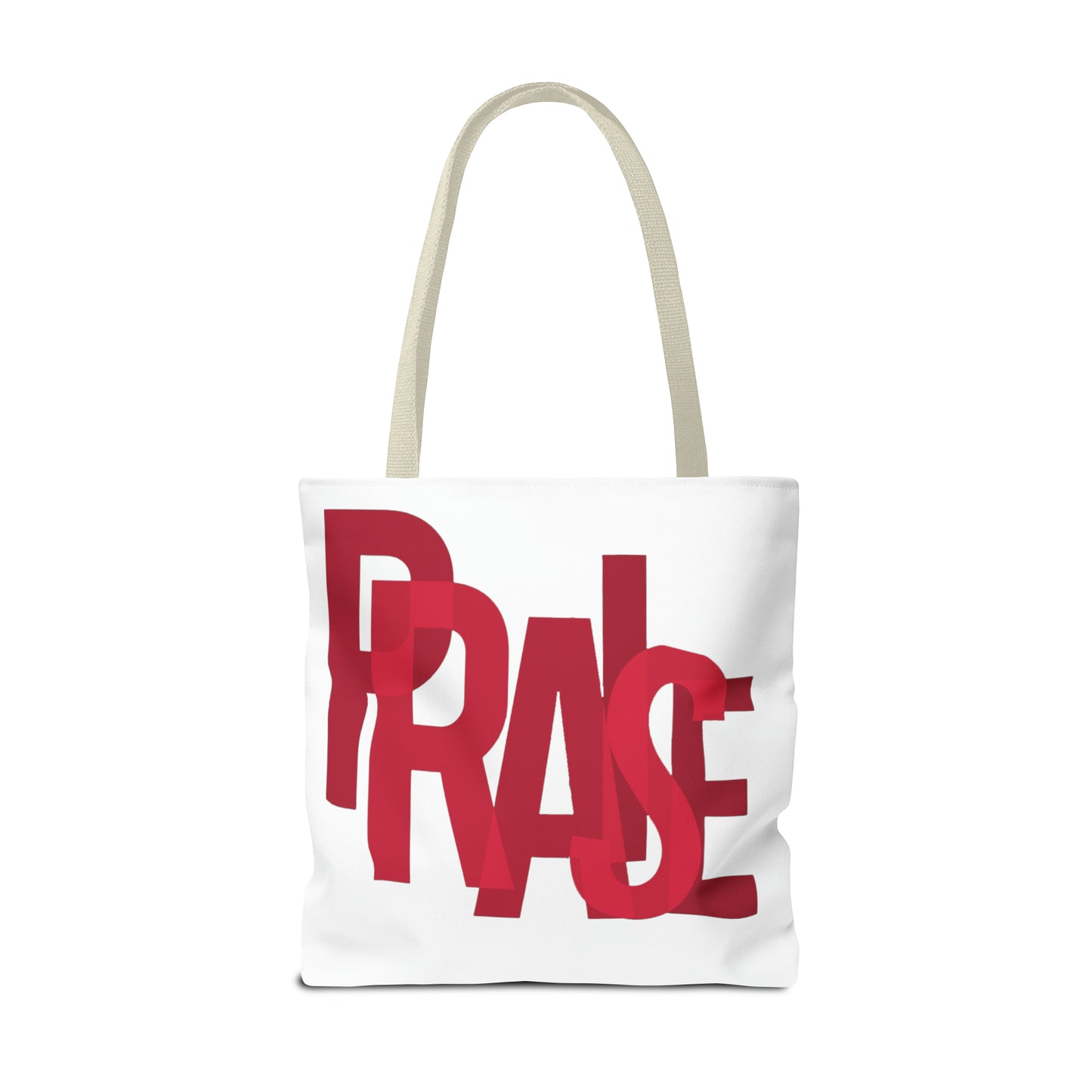 Collection B: “Garment of PRAISE” White & Red Tote Bag