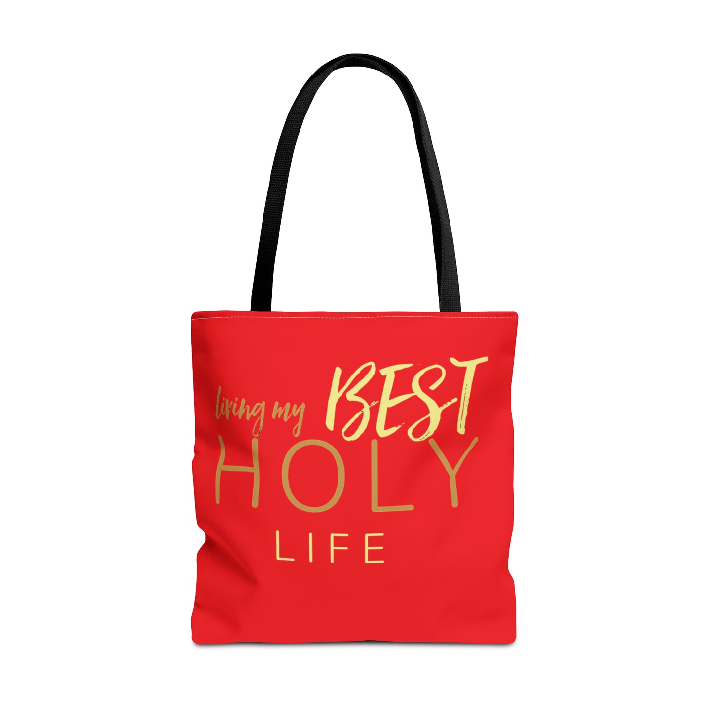 Collection A: “HOLYlife” Red Tote Bag