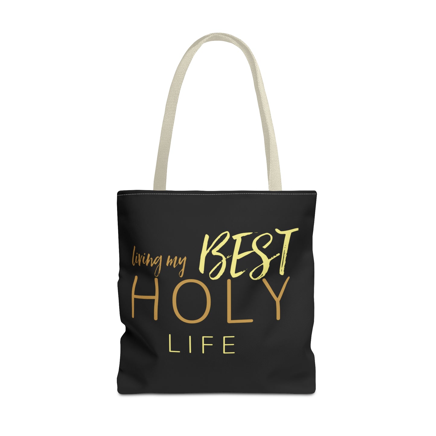 Collection A: “HOLYlife” Black Tote Bag