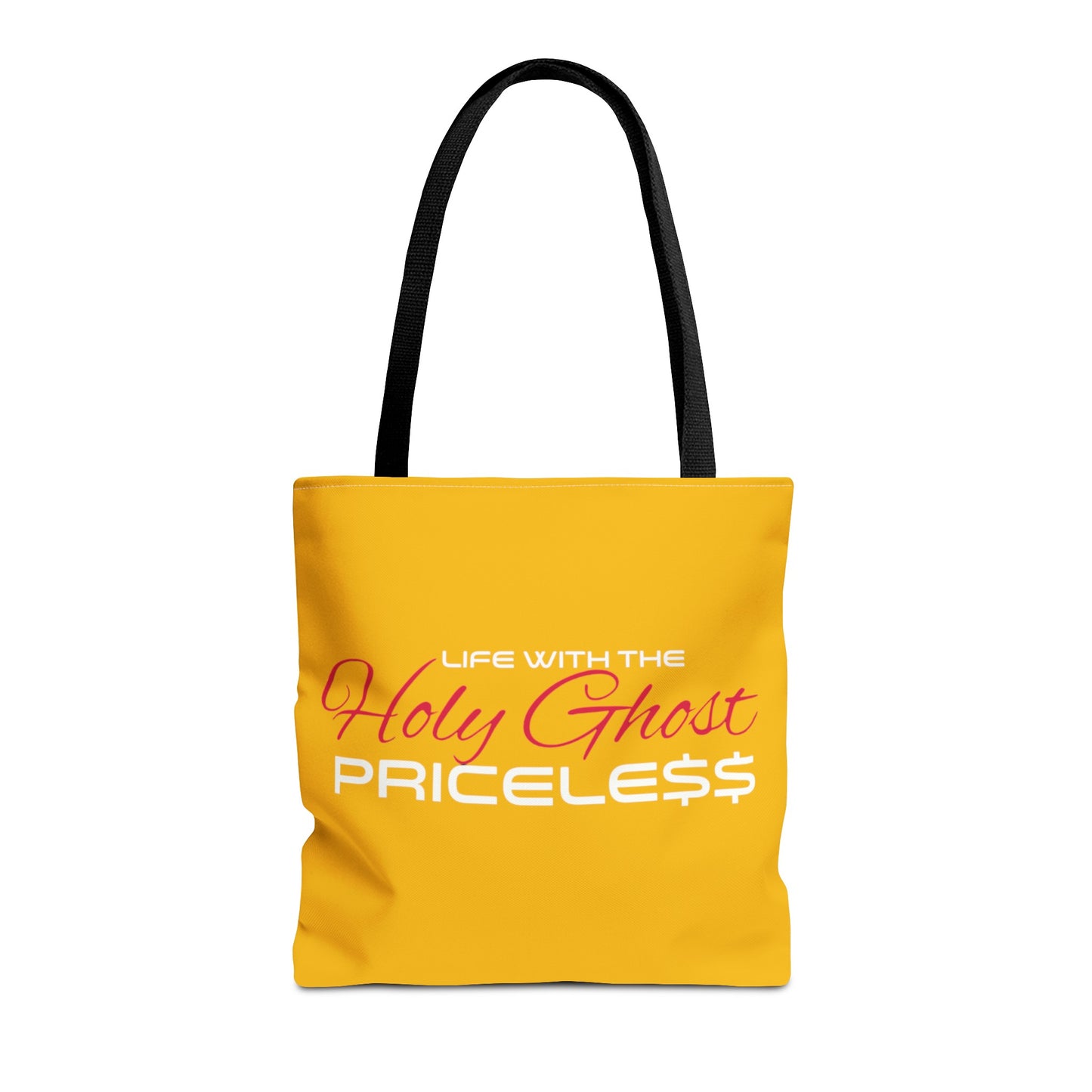 Collection A “Holy Ghost PRICELESS “ Yellow Tote Bag