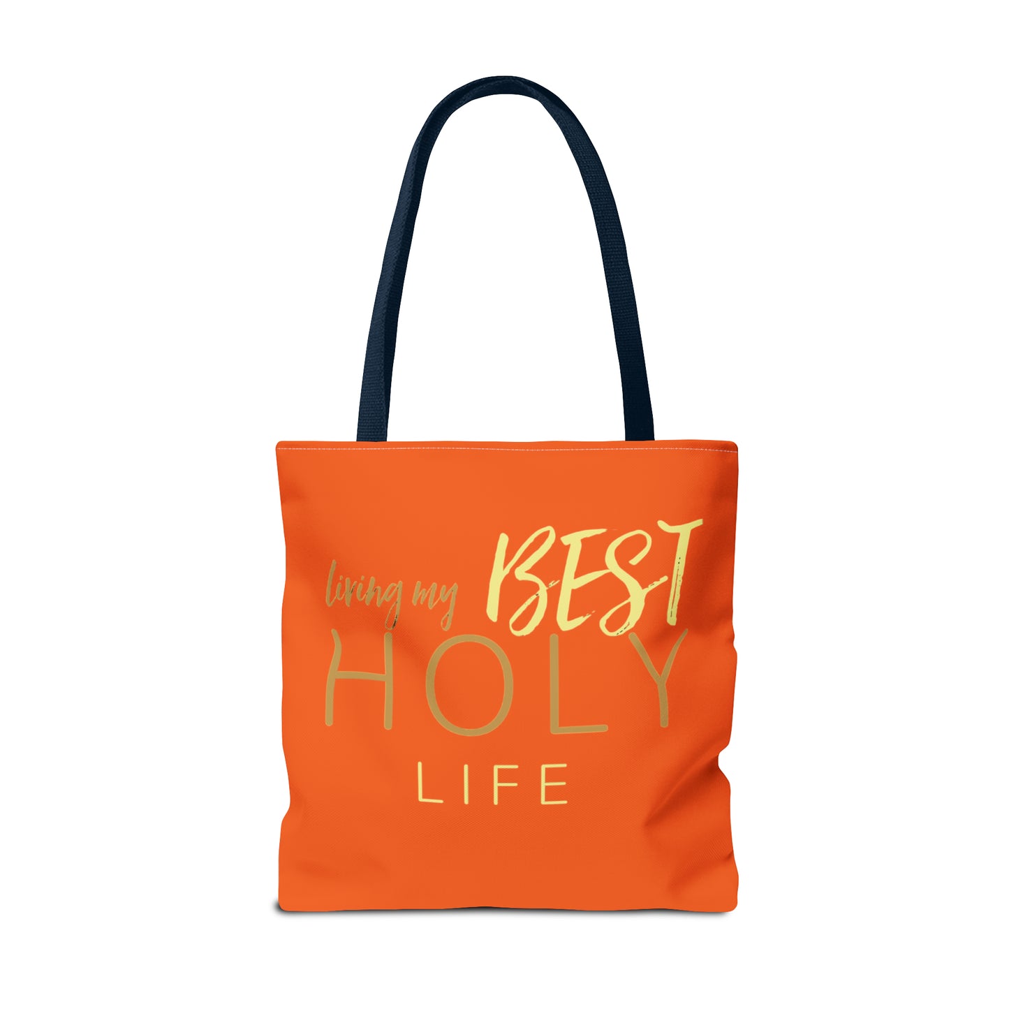 Collection A: “HOLYlife” Orange Tote Bag