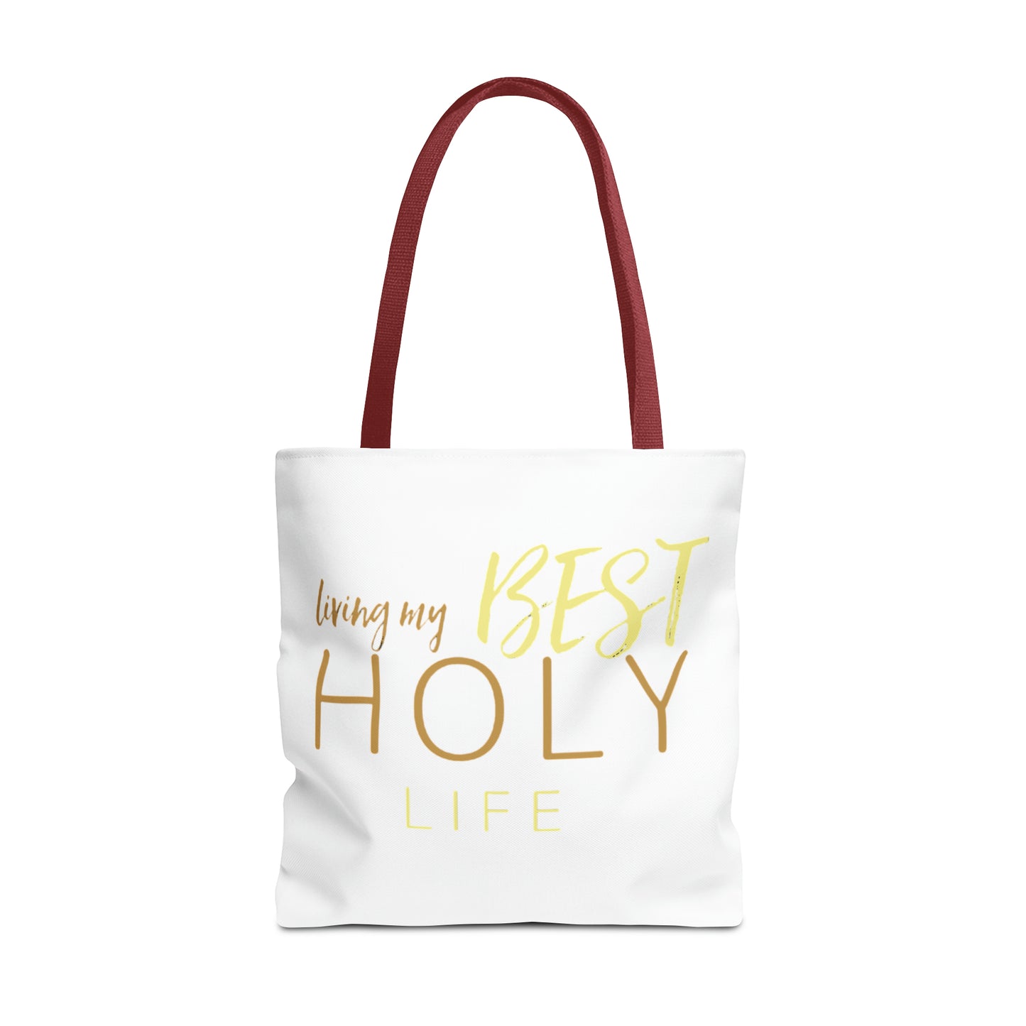 Collection A: “HOLYlife” White Tote Bag