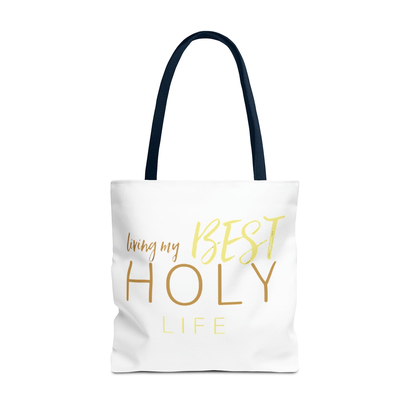 Collection A: “HOLYlife” White Tote Bag