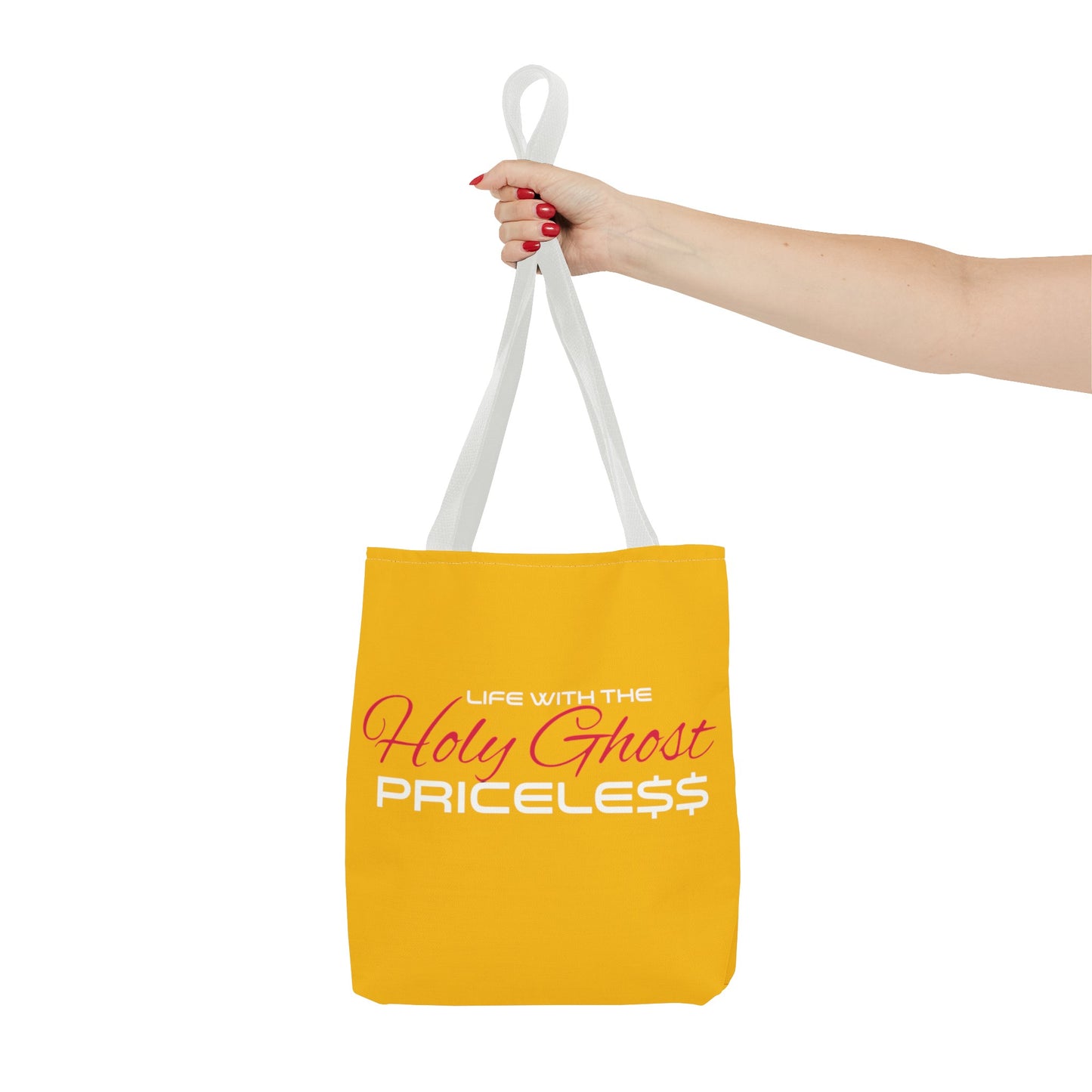 Collection A “Holy Ghost PRICELESS “ Yellow Tote Bag