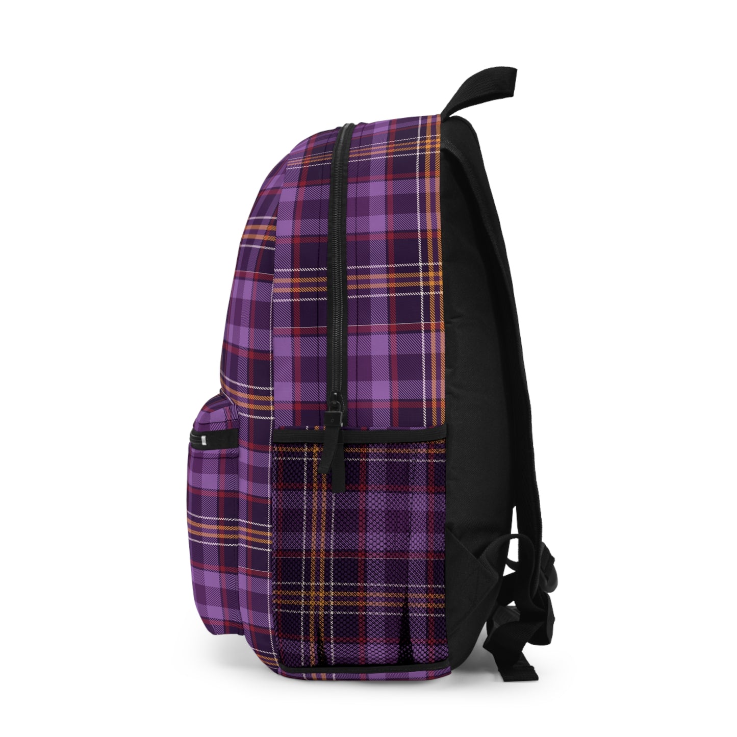 Mss Mia Purple Plaid Backpack