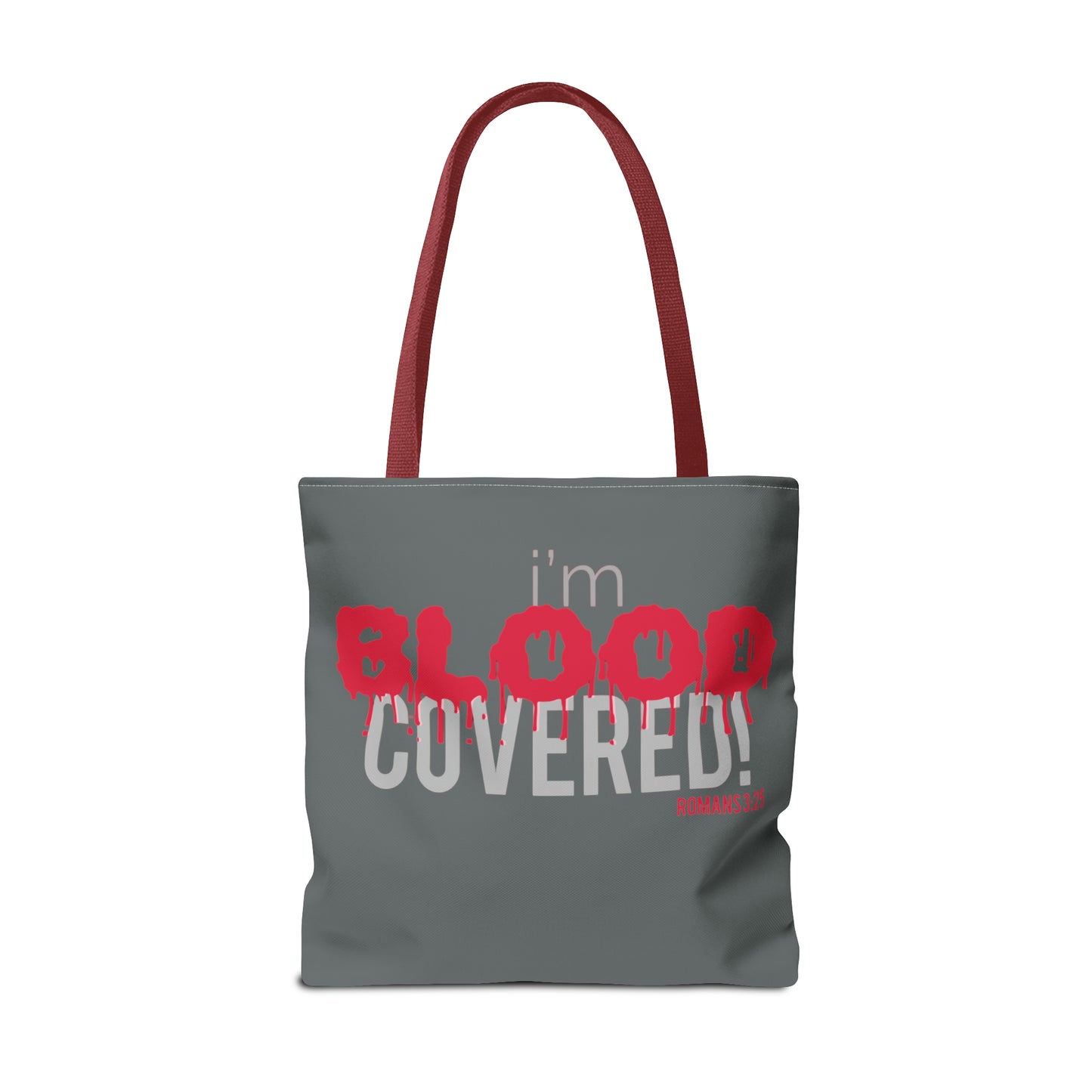 Collection B: “BLOOD Covered” Grey Tote Bag