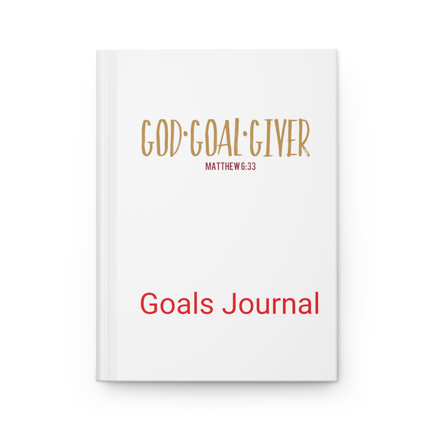 “Goal Giver” White Matte  Journal