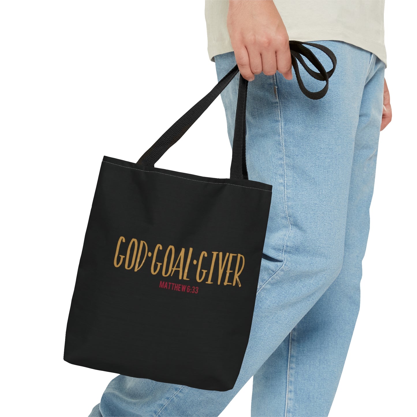 “Goal Giver” Black Tote Bag