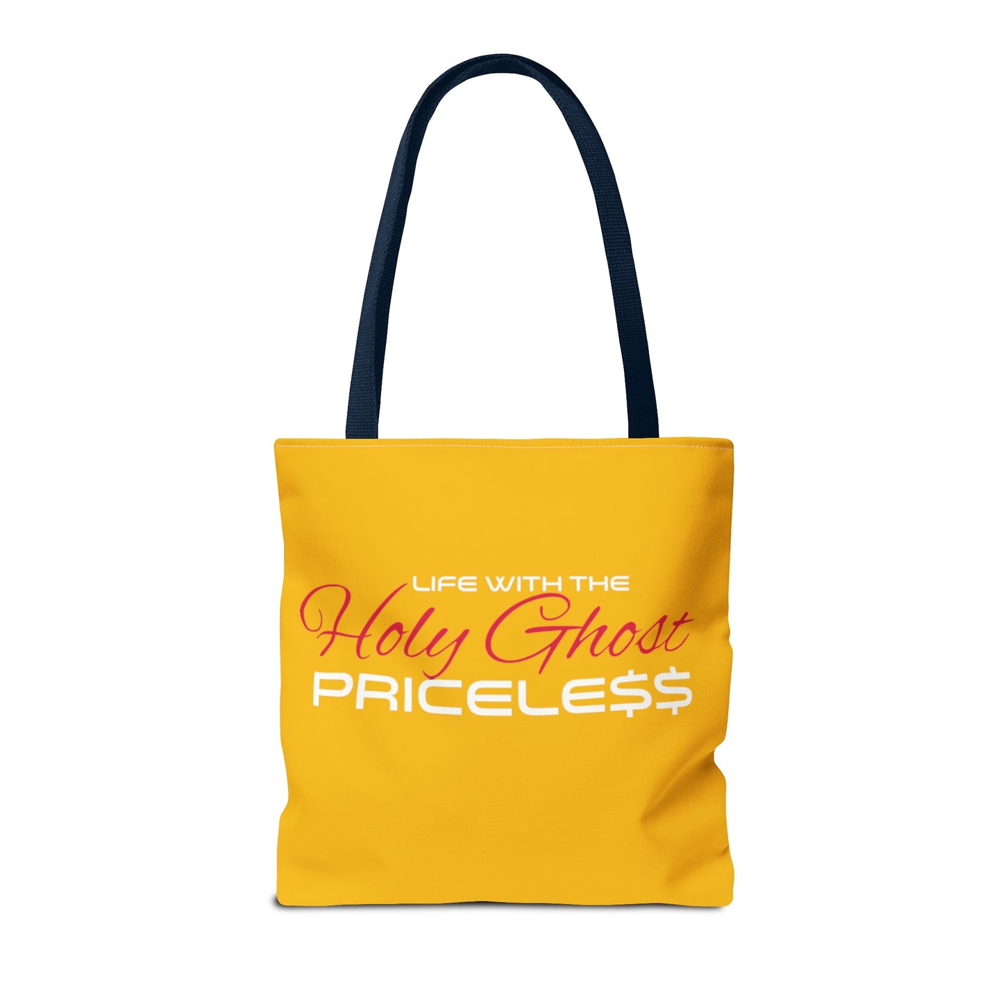 Collection A “Holy Ghost PRICELESS “ Yellow Tote Bag