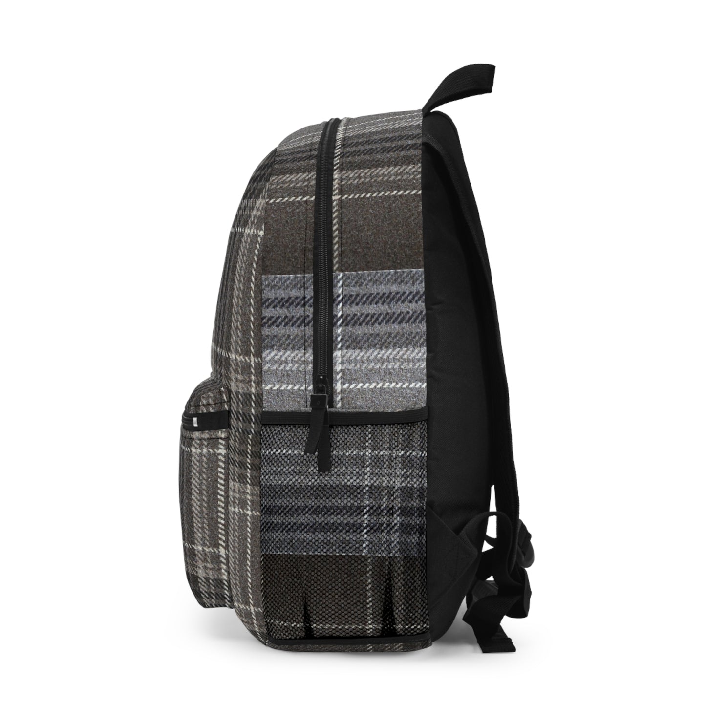 Mss Mia Grey Plaid Backpack