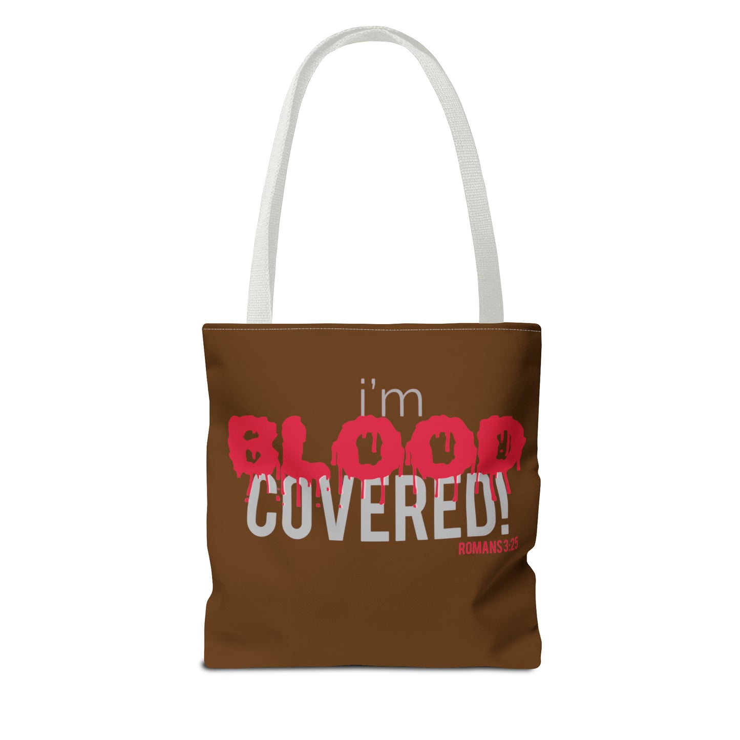 Collection B: “BLOOD Covered” Brown Tote Bag