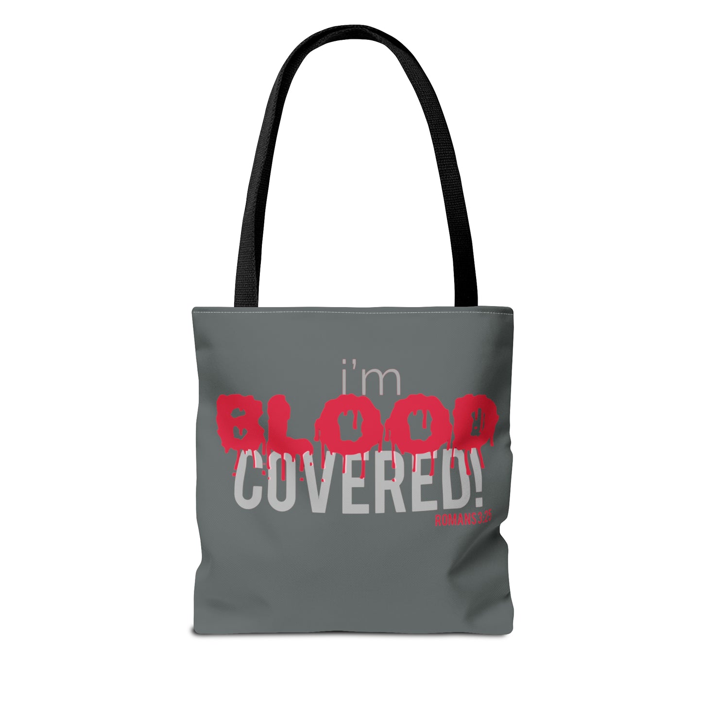 Collection B: “BLOOD Covered” Grey Tote Bag