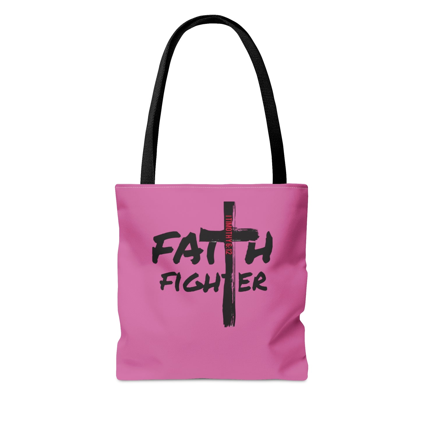 Collection A: “Faith Fighter” Pink Tote Bag