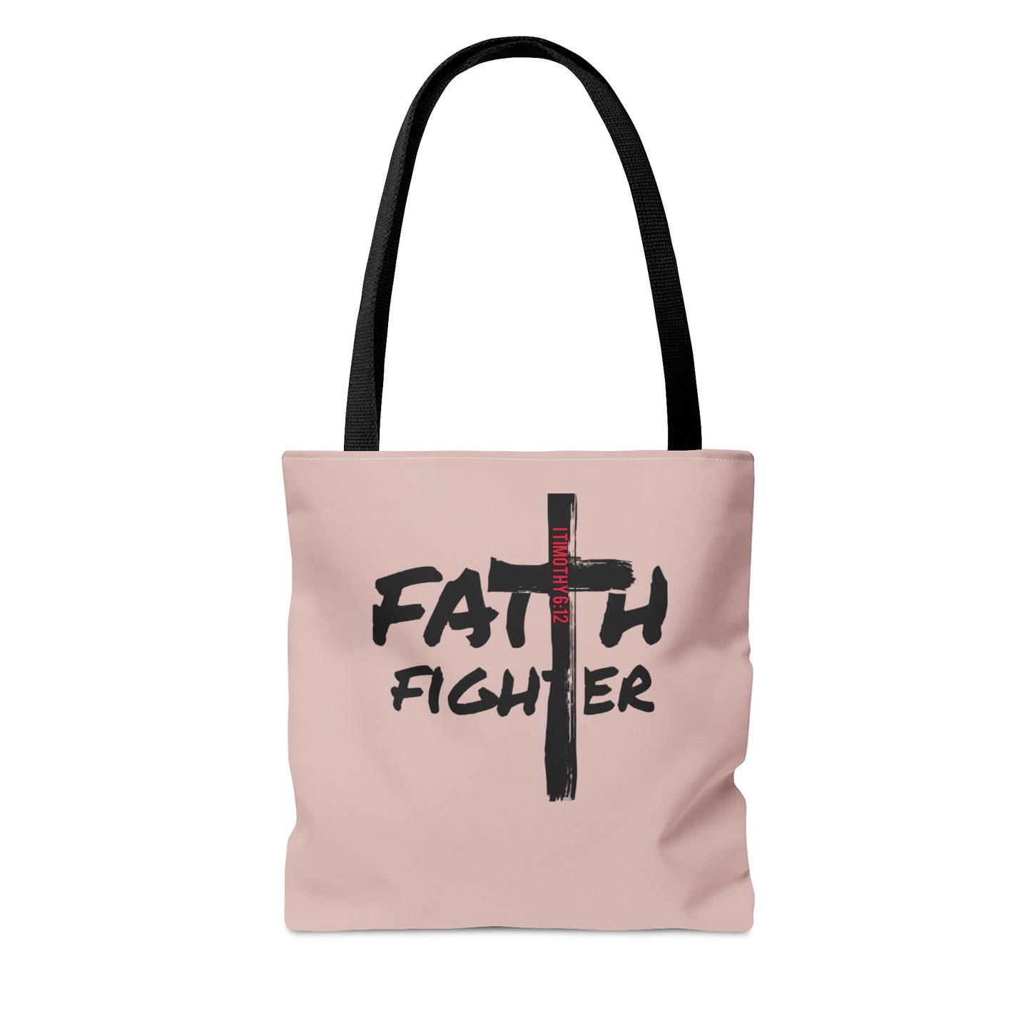 Collection A: “Faith Fighter” MM Pink Tote Bag