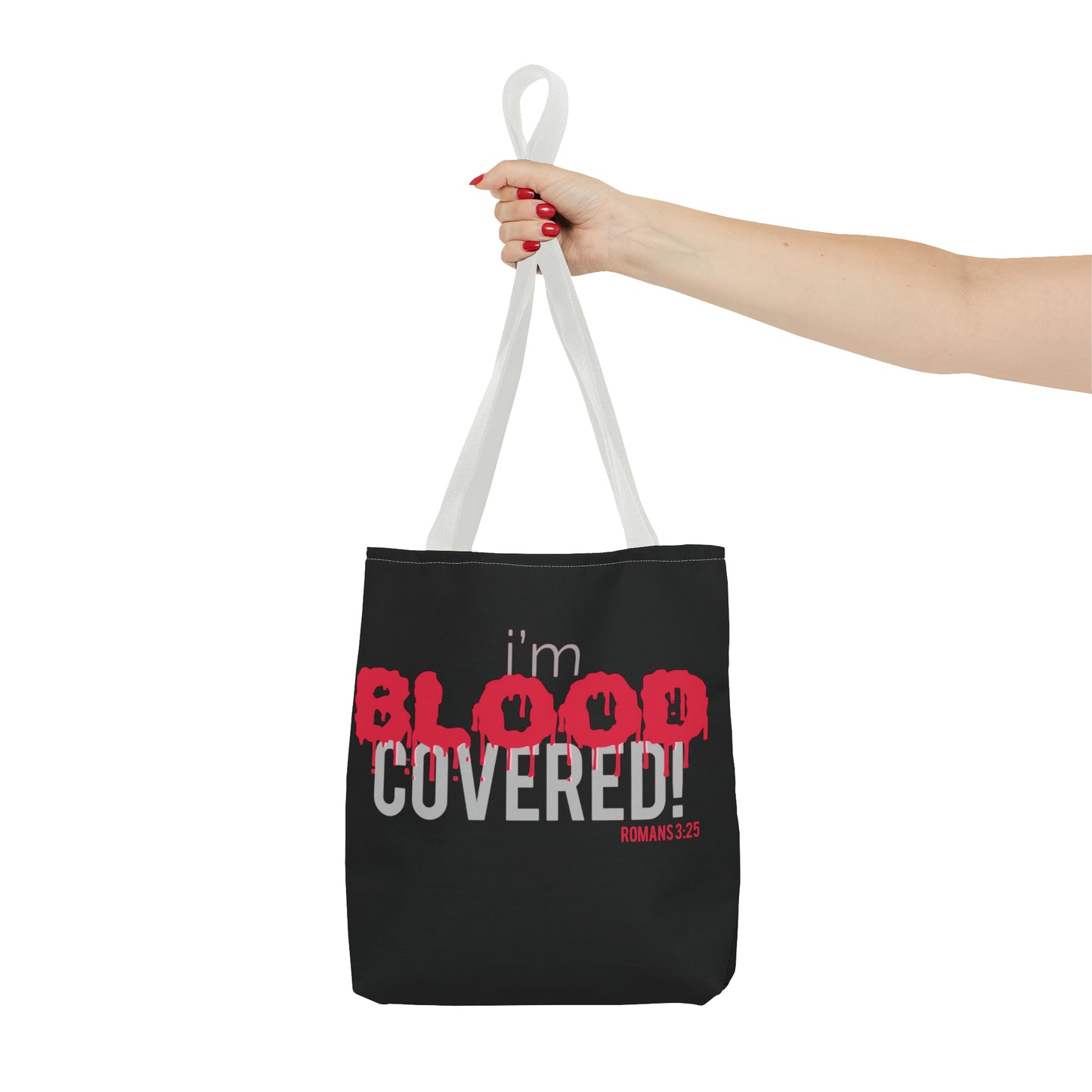 Collection B: “BLOOD Covered” Black Tote Bag