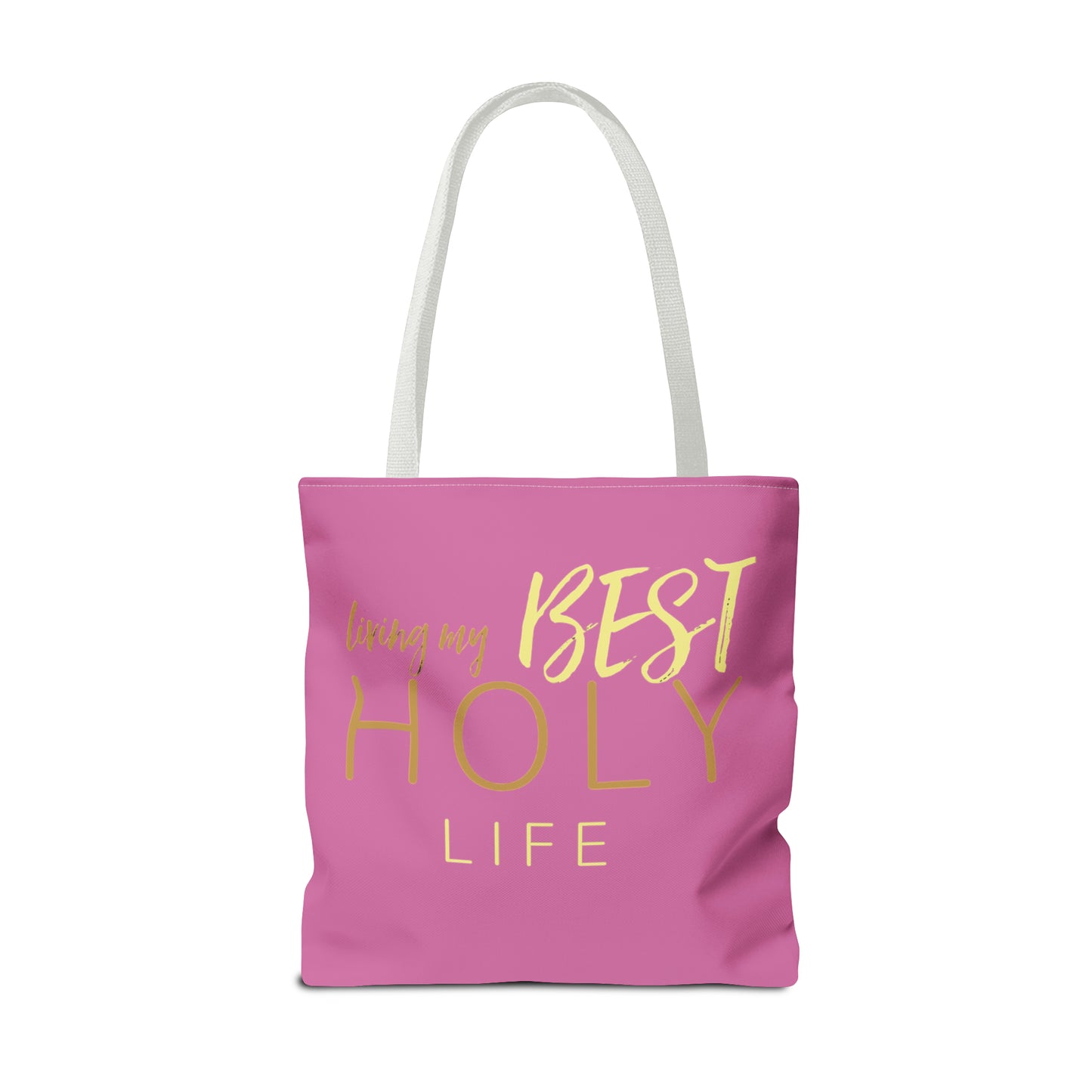 Collection A: “HOLYlife” Pink Tote Bag