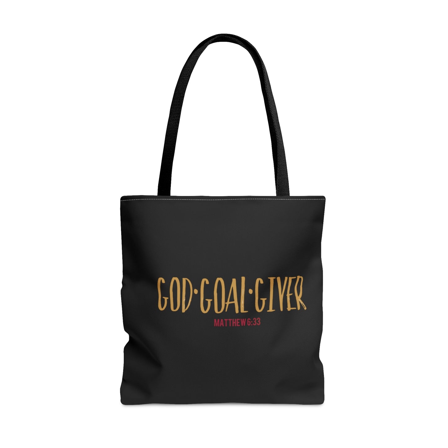 “Goal Giver” Black Tote Bag