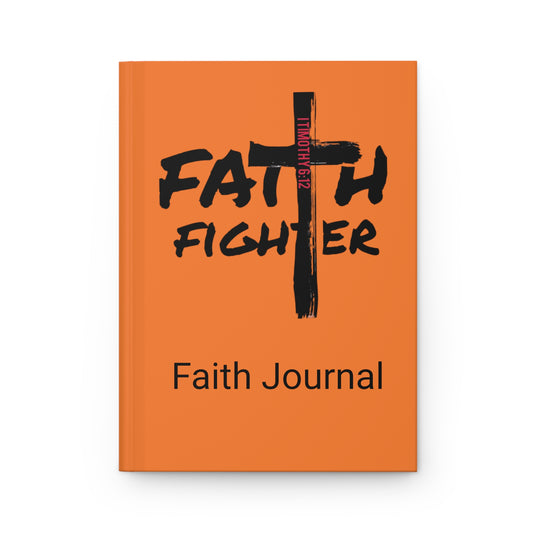 ”Faith Fighter” Orange Matte Journal