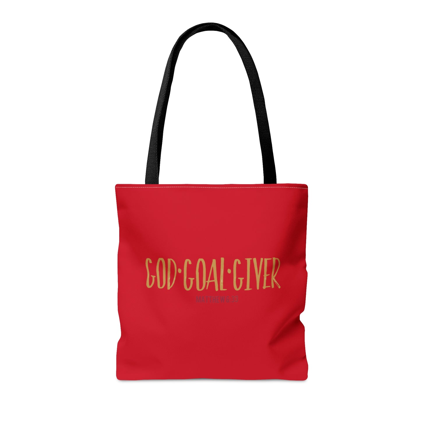 “Goal Giver” Dark Red Tote Bag