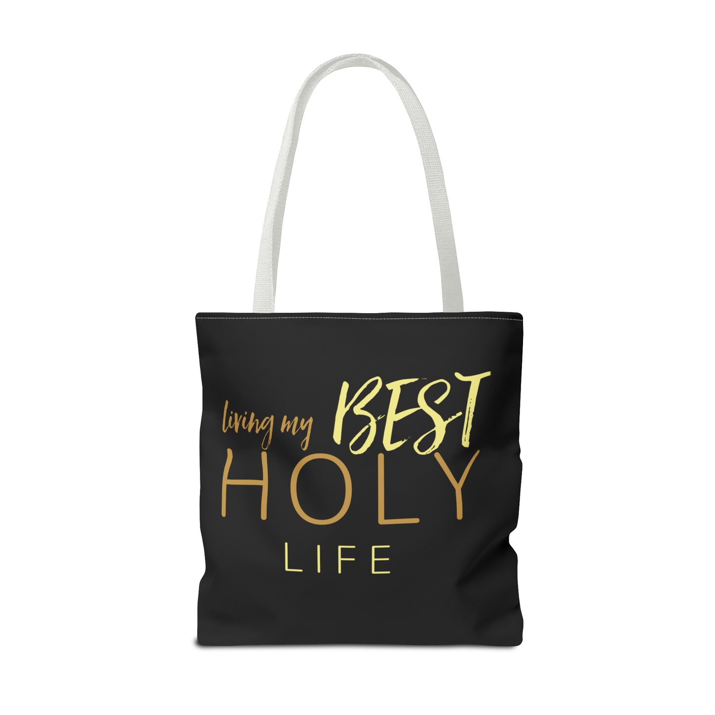 Collection A: “HOLYlife” Black Tote Bag