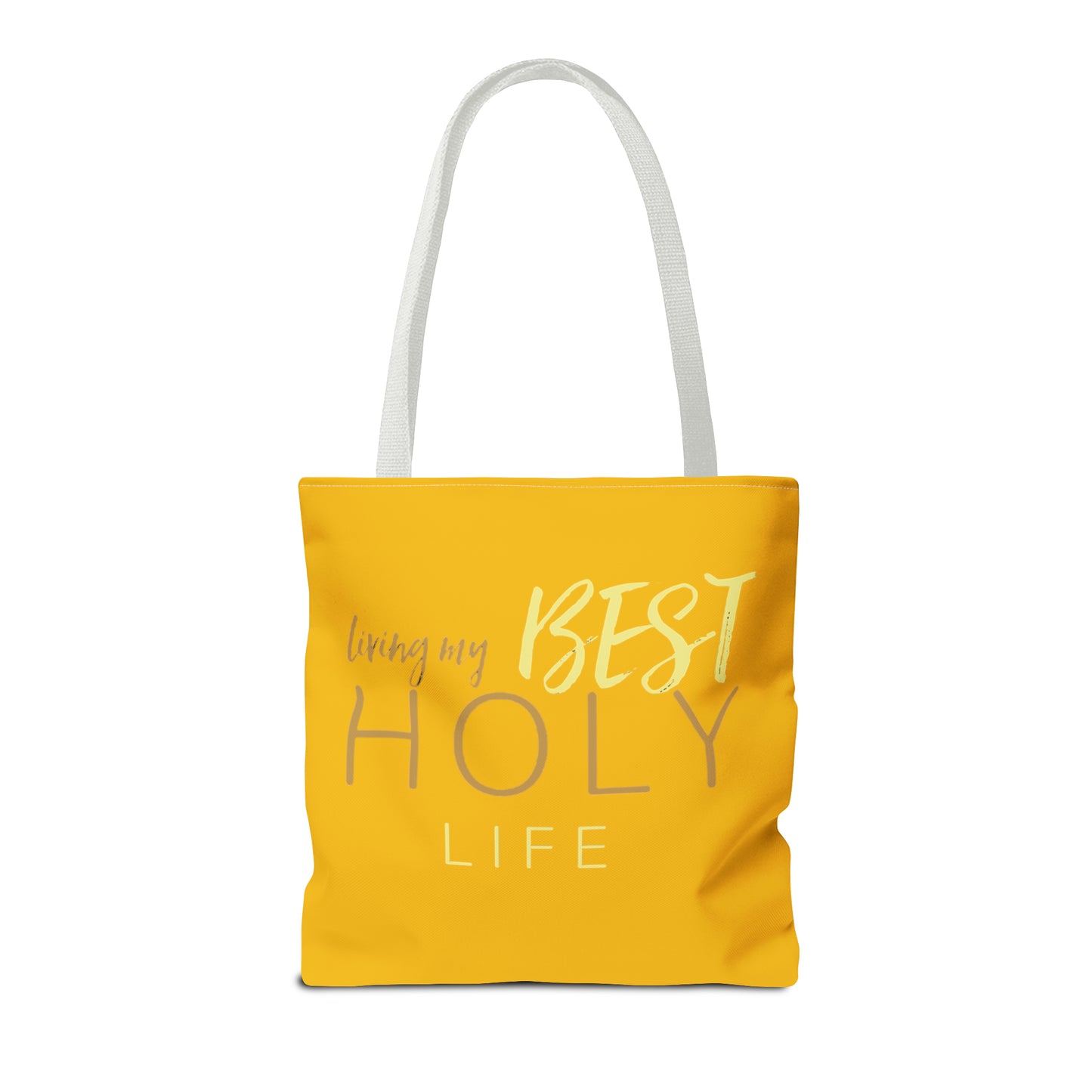 Collection A: “HOLYlife” Yellow Tote Bag