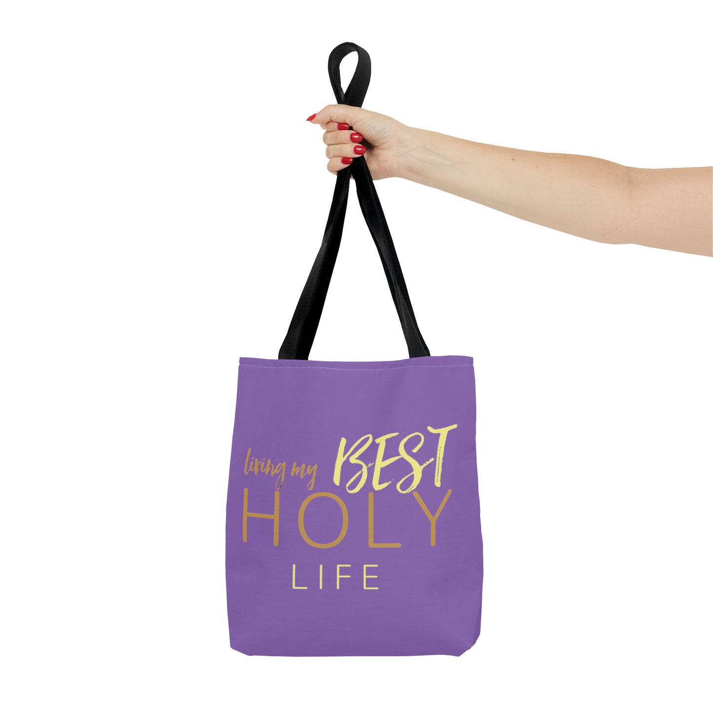 Collection A: “HOLYlife” Purple Tote Bag