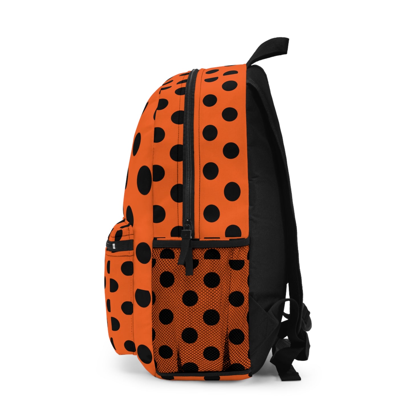 Mss Mia Orange W/Black Polka Backpack