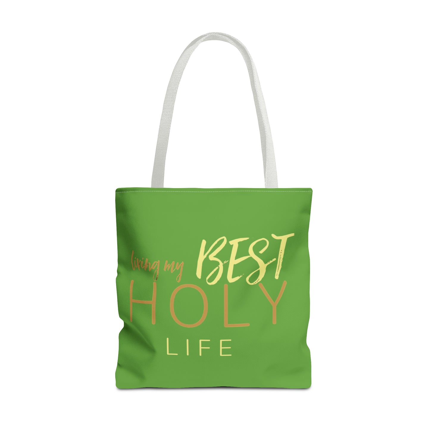 Collection A: “HOLYlife” Green Tote Bag