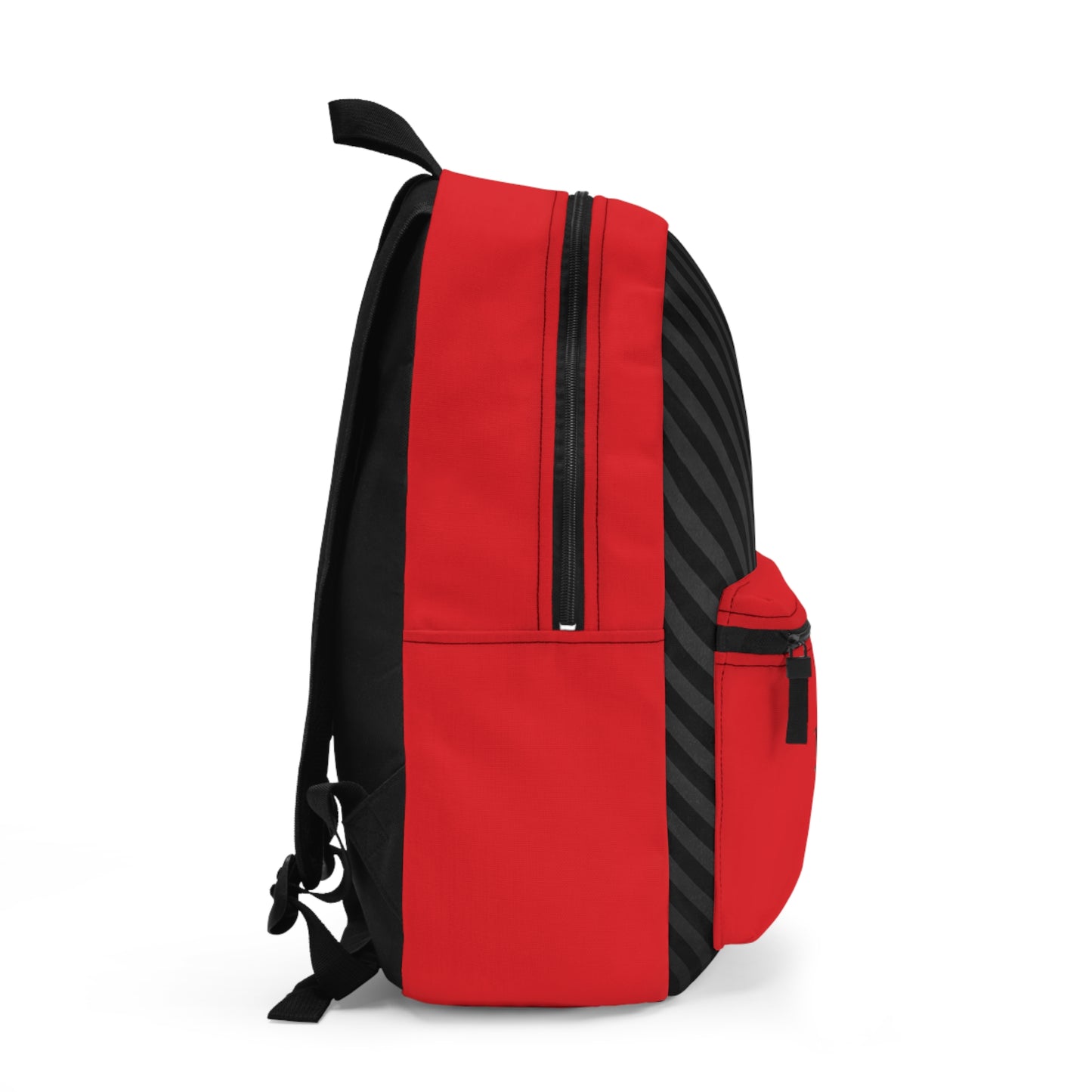 Mss Mia Red w/Black Diagonal Stripe Backpack