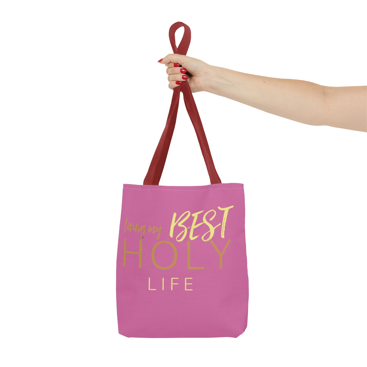 Collection A: “HOLYlife” Pink Tote Bag