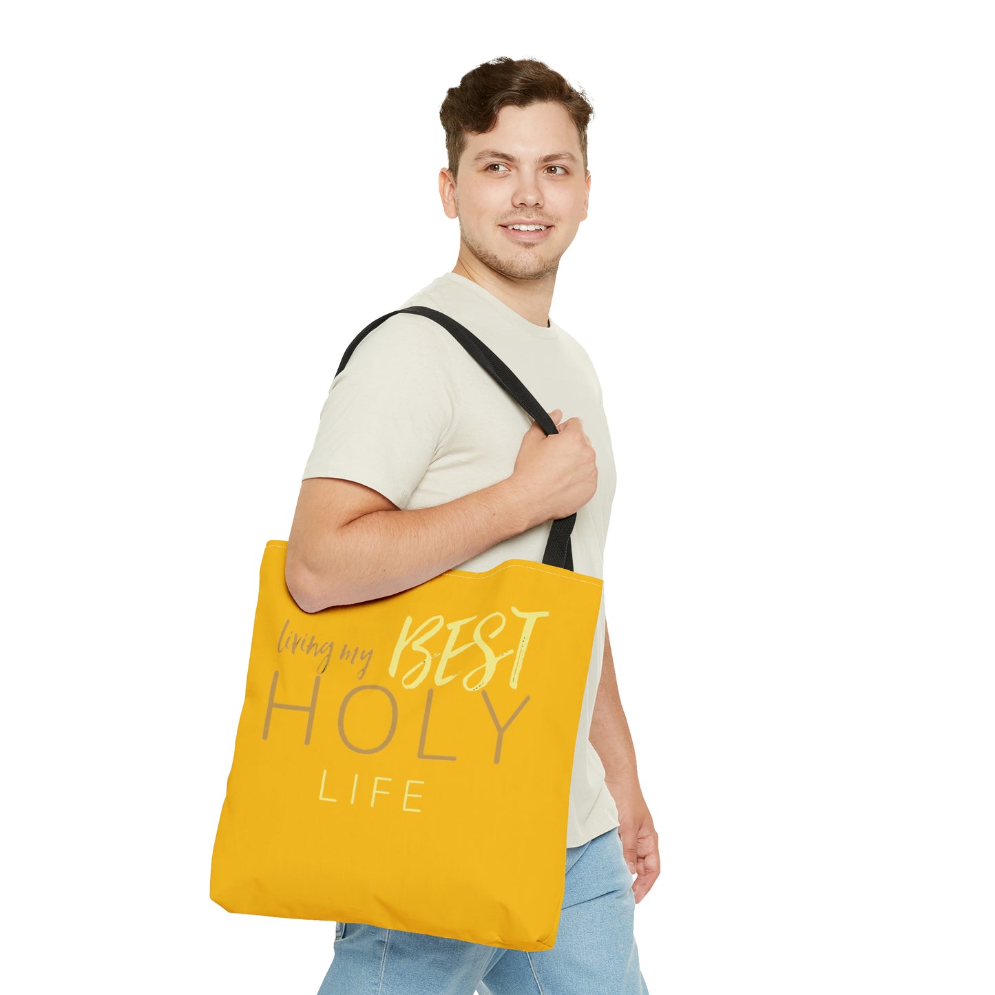 Collection A: “HOLYlife” Yellow Tote Bag