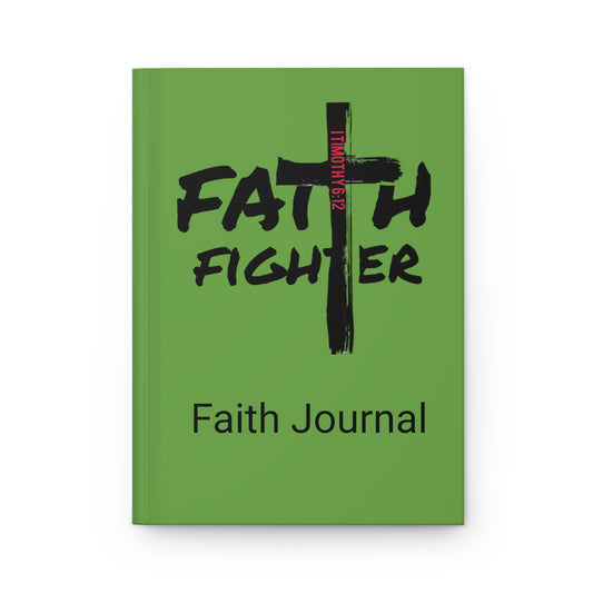 ”Faith Fighter” Light Green Matte  Journal