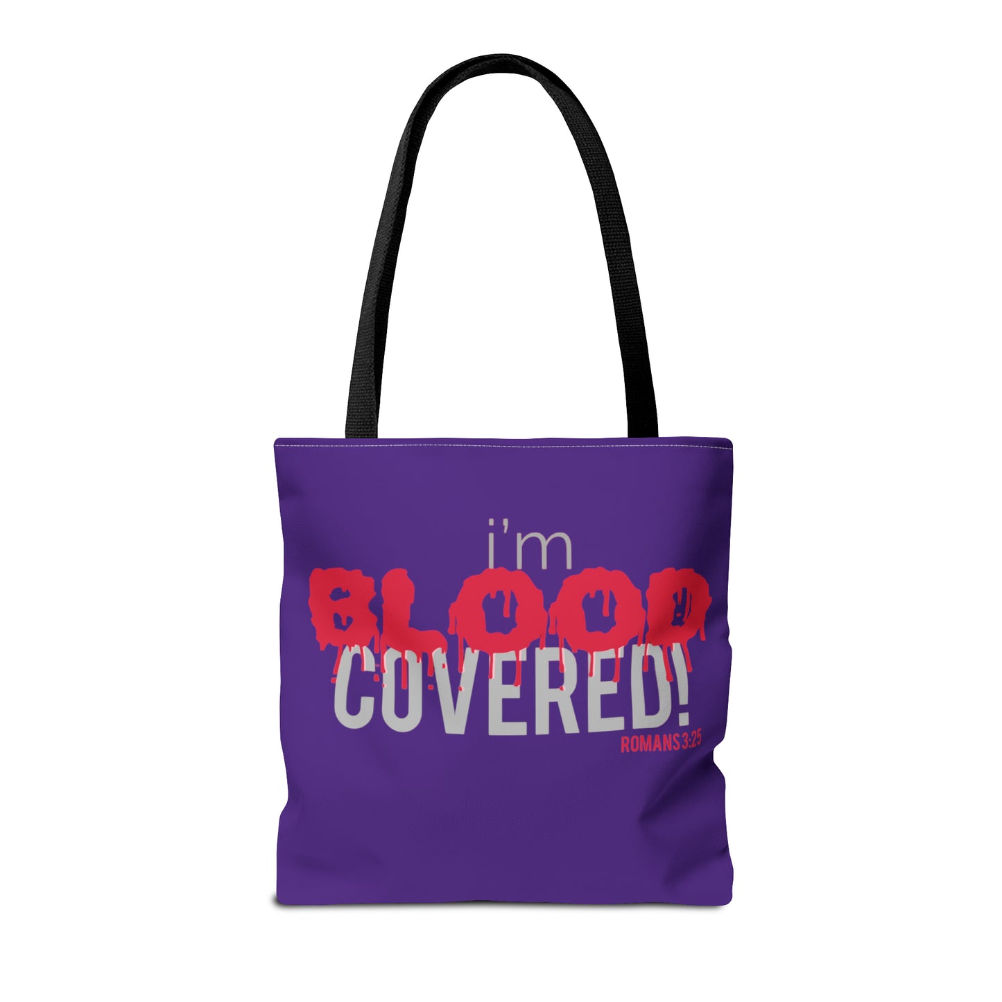 Collection B: “BLOOD Covered” Purple Tote Bag