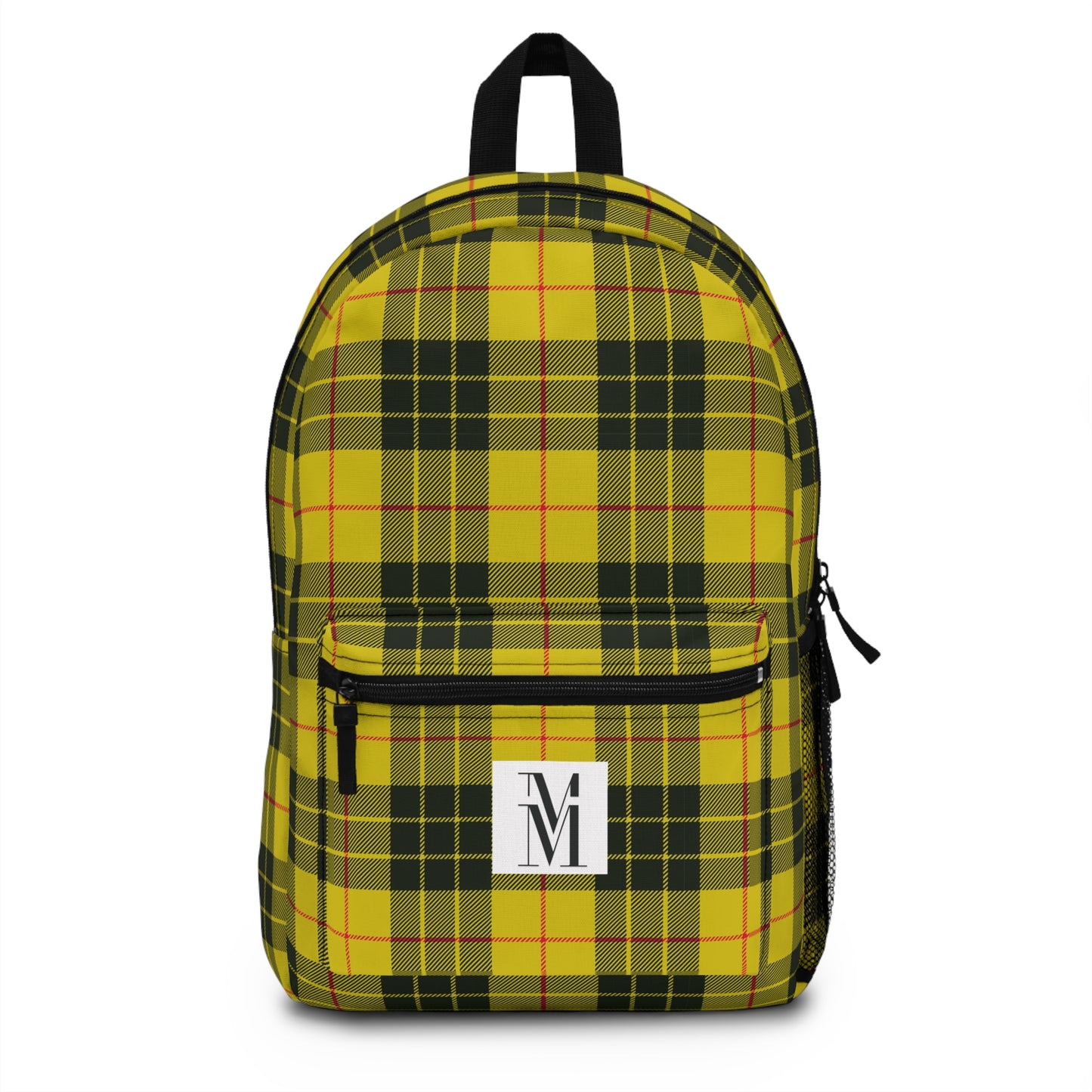 Mss Mia Yellow Plaid Backpack