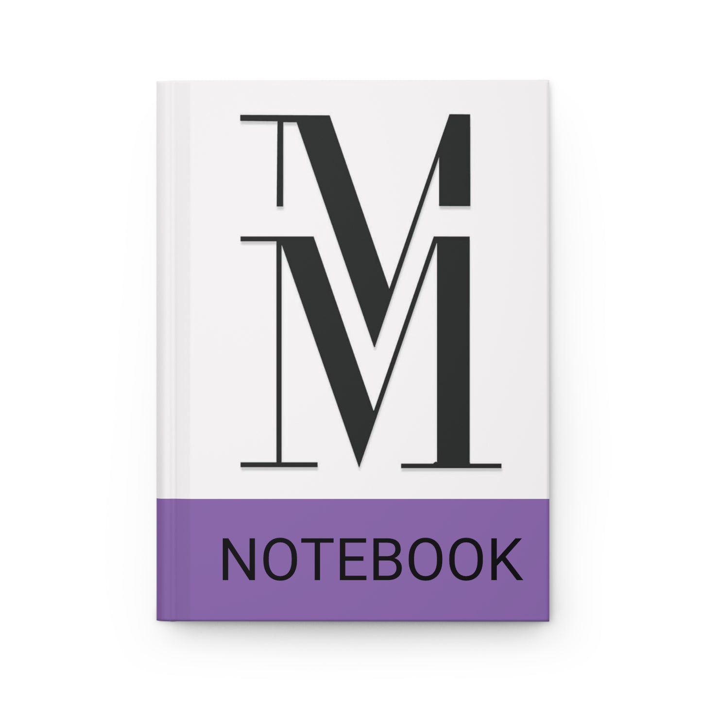 Mss Mia Purple Hardcover Stripe Journal Matte