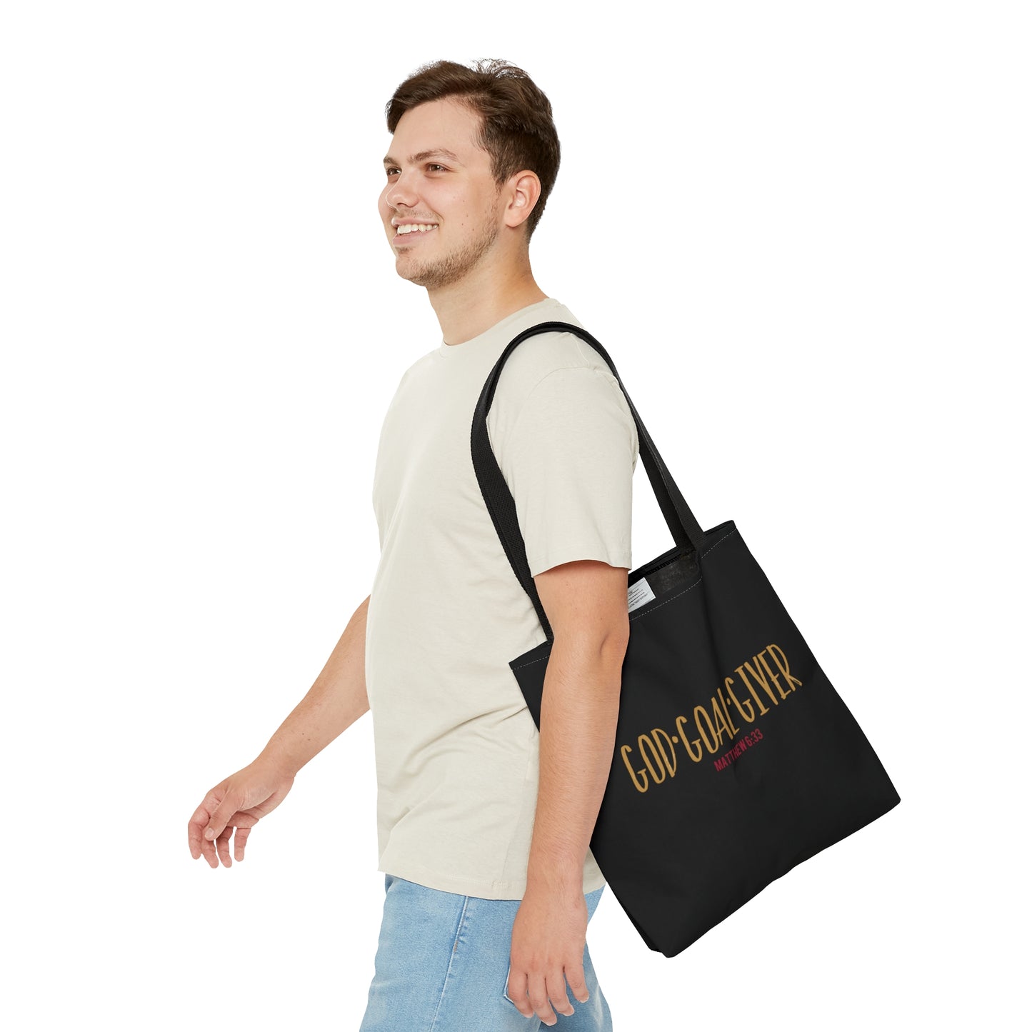 “Goal Giver” Black Tote Bag