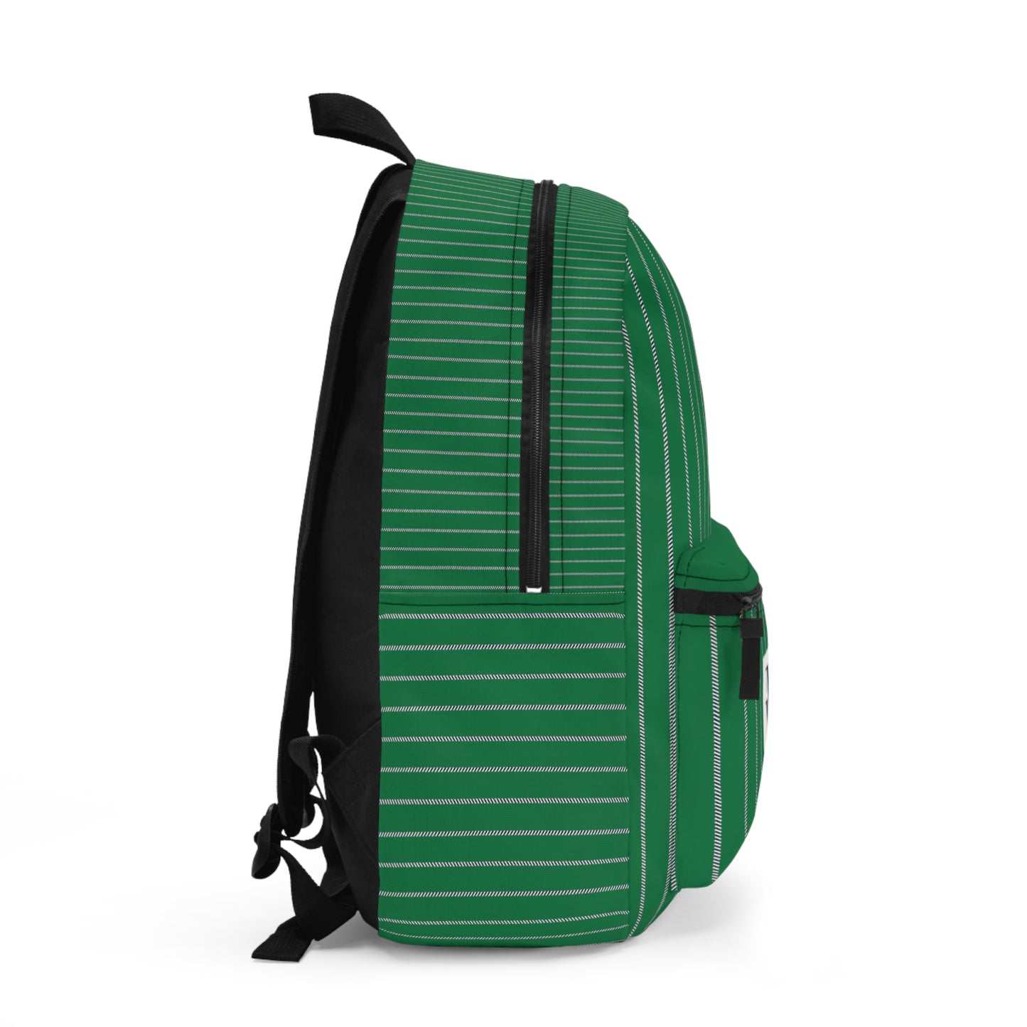 Mss Mia Dark Green w/ Stripes Backpack