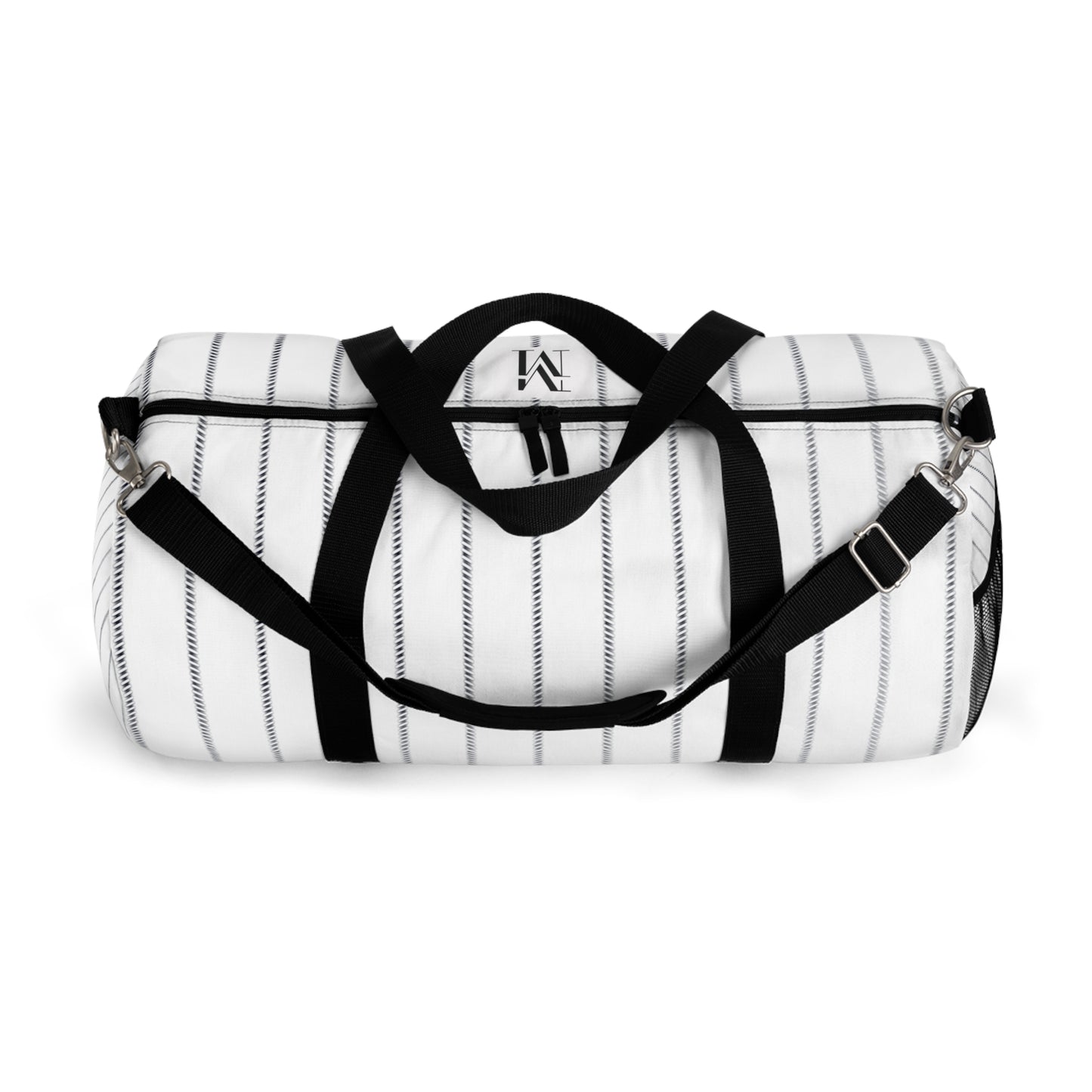 Mss Mia White W Stripes Duffel Bag