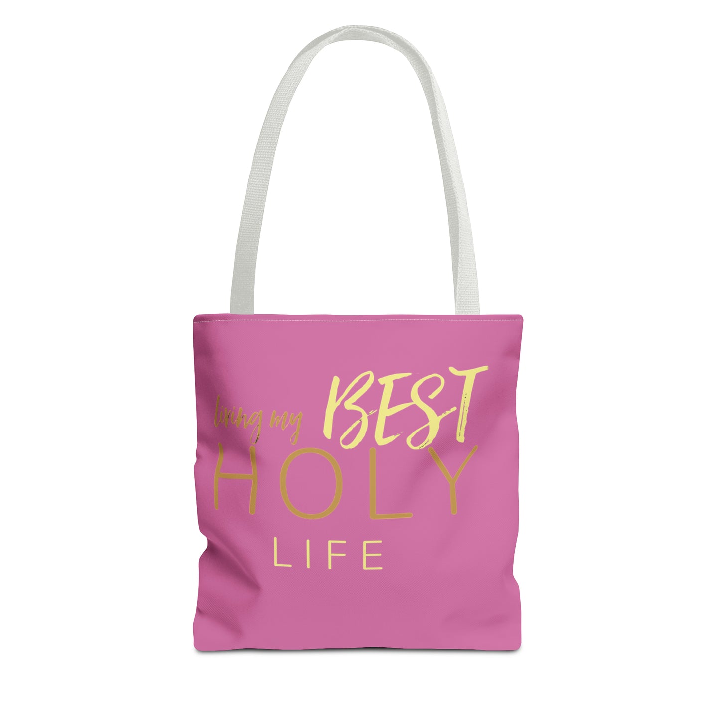 Collection A: “HOLYlife” Pink Tote Bag