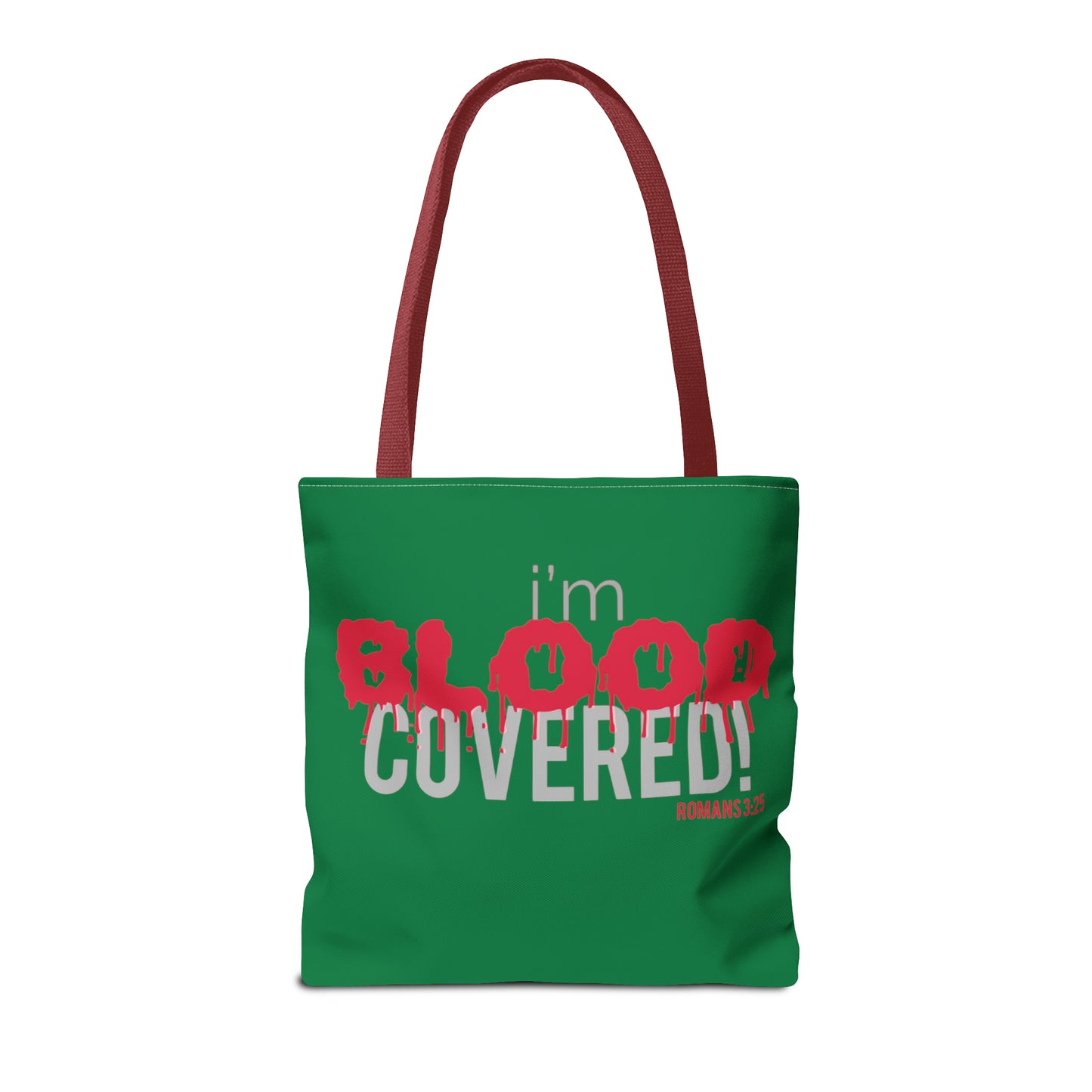 Collection B: “BLOOD Covered” Green Tote Bag