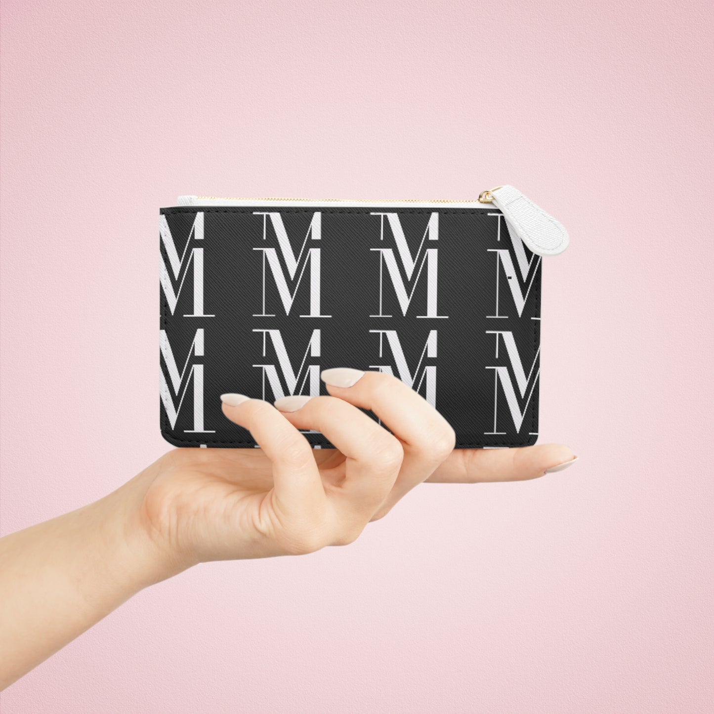 Mss Mia Signature Black Mini Clutch Bag