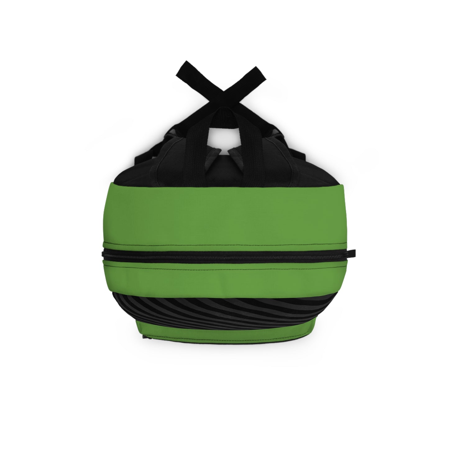 Mss Mia Light Green w/Black Diagonal Stripe Backpack